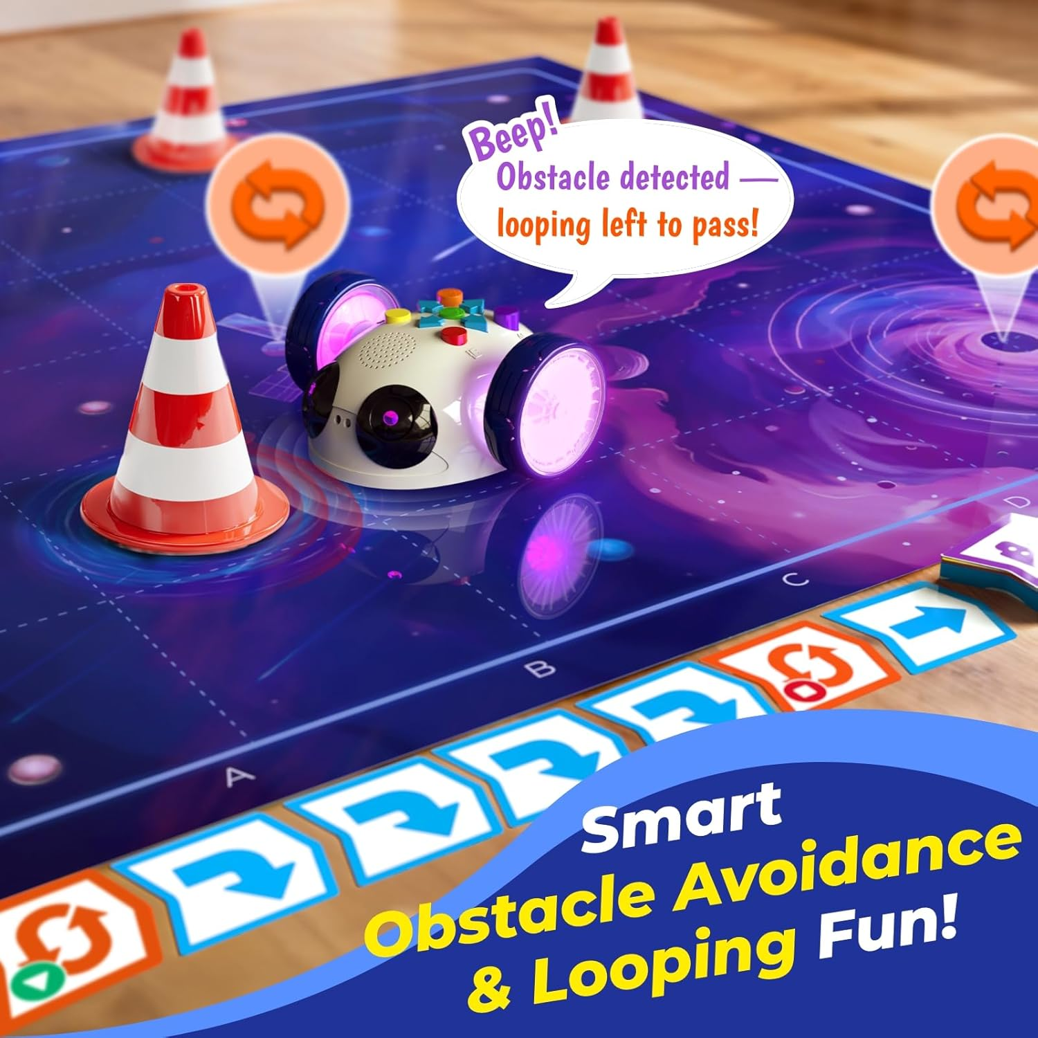 Robot Wheels - Coding Robot for Kids Ages 5-7, STEM Toys for Kids, Robotics Kit with Screen-Free Coding Cards & App, Educational Boys and Girls Ages 5+