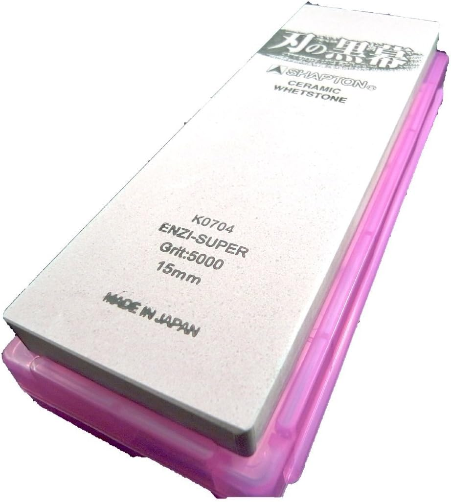 SHAPTON Ha No Kuromaku Ceramic Whetstone (A-Set) Medium Grit (#1000) + Fine Grit (#5000) image number 2