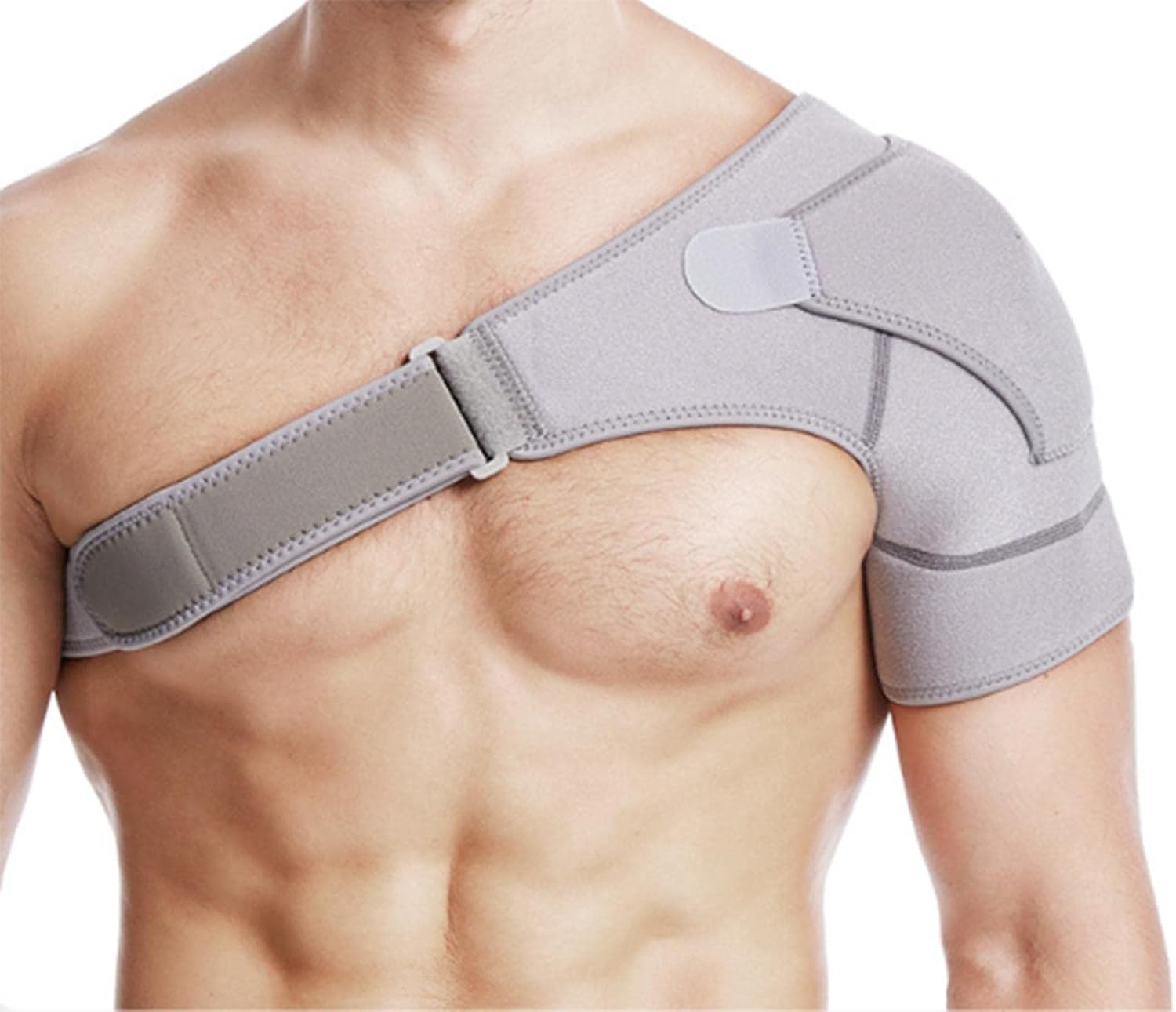Sport Shoulder Brace Support, Shoulder Brace Adjustable Rotator Cuff Support,Breathableneoprene Compression Sleeve Wrap,Shoulder Brace for Men Women image number 4