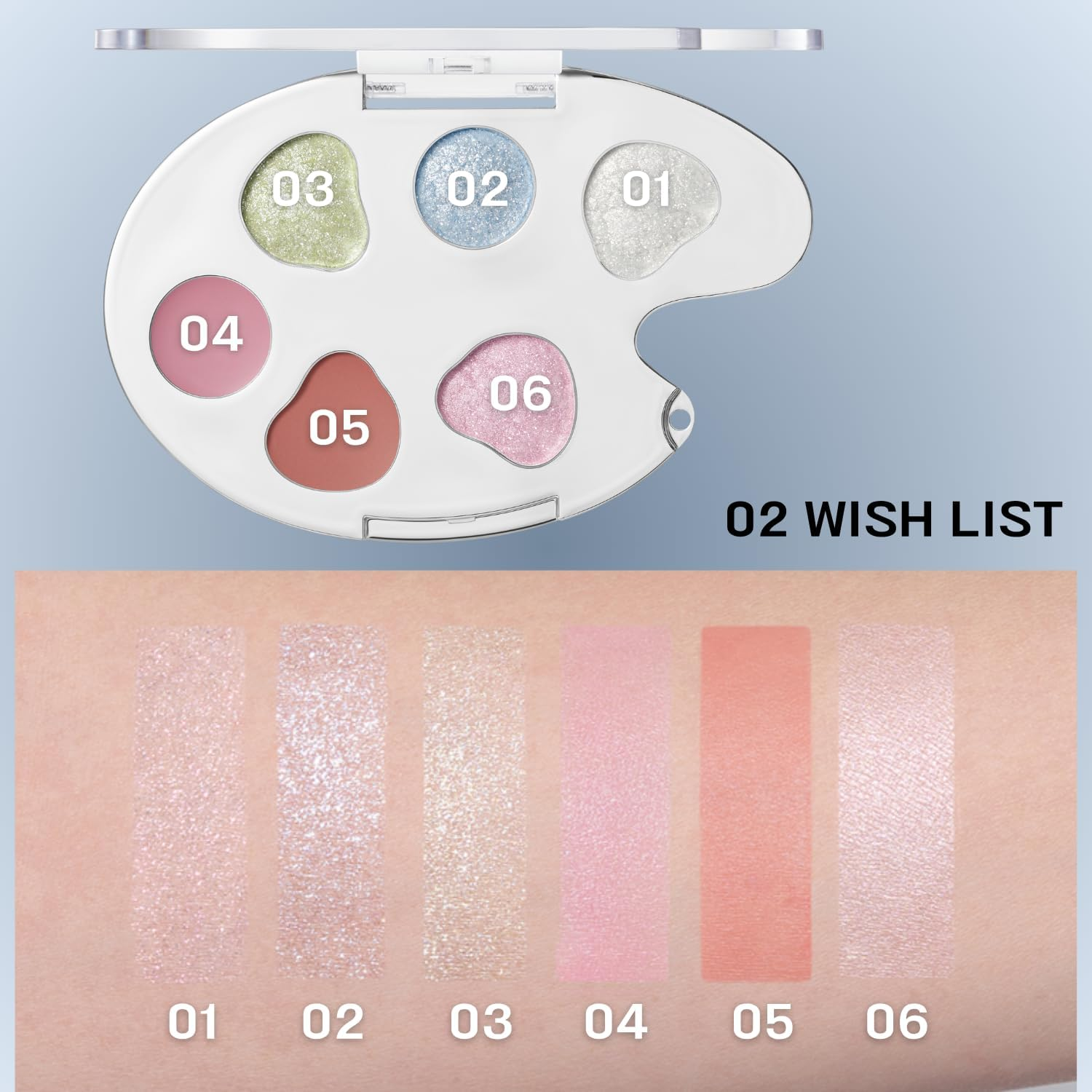 BBIA Last Eye Palette Ornament Edition - Eyeshadow & Lip & Cheek Blush Multi-Use Palette Various Texture Glitter Creamy Velvety Matte Long Lasting Daily Korean Face Makeup K-Beauty (02 WISH LIST, Pack of 1) - 03 Bucket List image number 6