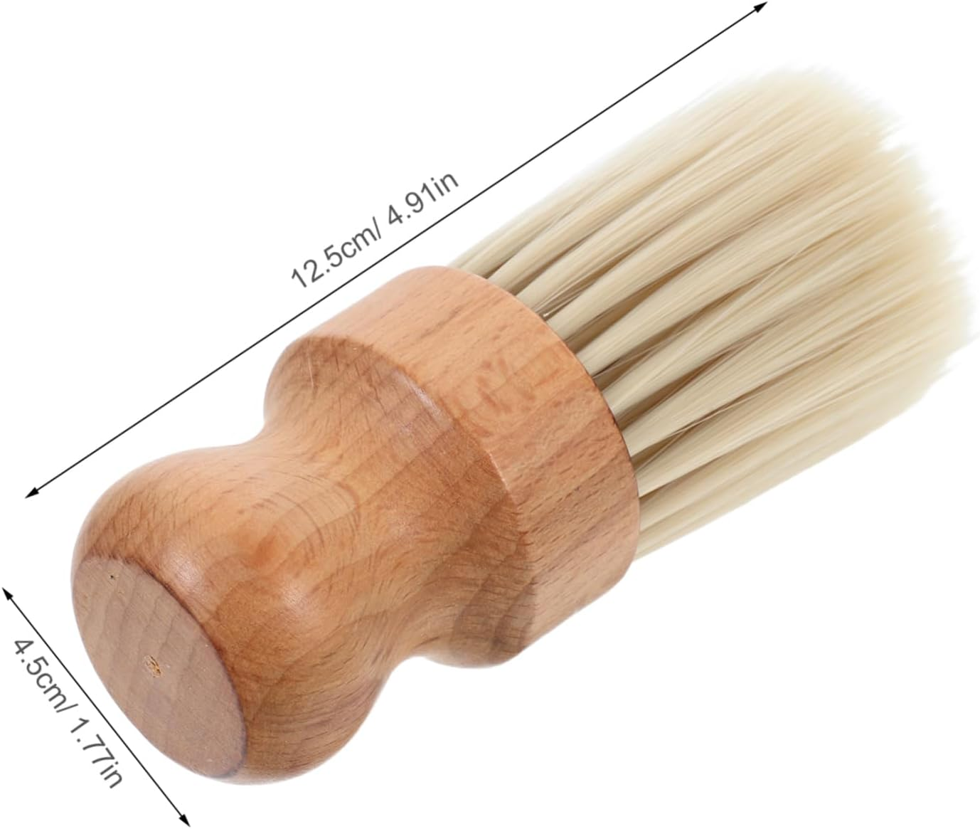 Outanaya Beech round Hair Brush Professional Barber Hair Cleaning Brush for Travel Smoothing Detangling image number 2