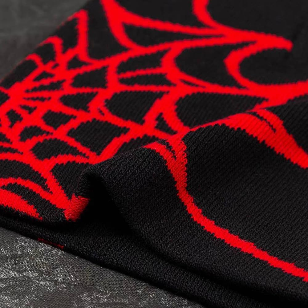 Arcimatto Y2K Spider Beanie Hat Wool Acrylic Knit Skull Cap Winter Warm Streetwear MEA Design Hats for Women Man Teenagers