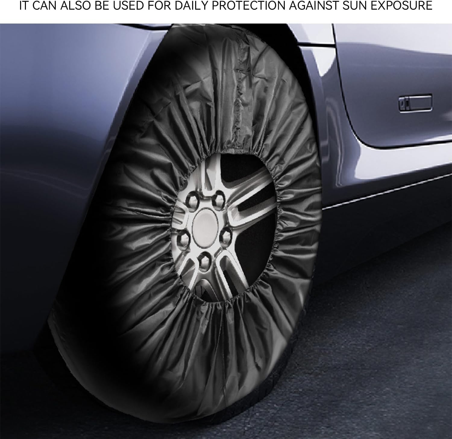 2 Pieces Car Spare Wheel Cover, Dustproof Protective Cover, Tyre Protector Cover, Accessories for Outdoor Vehicles, Car Accessories image number 5