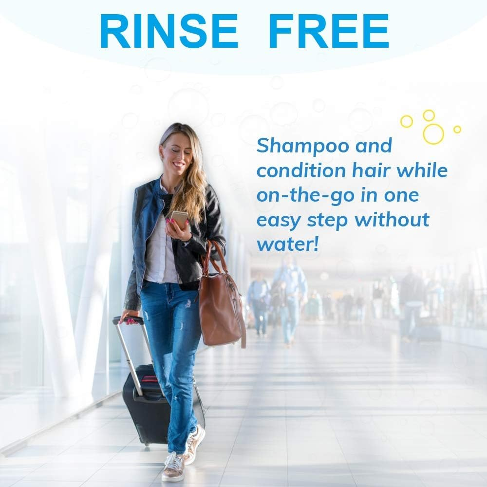 LADY HAWK 1 Pack Eco Care Easy Bath Shampoo Cap for Comfortable and Complete Hair Wash. Shampoo and Condition Hair in Minutes, Leaves Hair Fresh and Clean. Microwavable image number 2