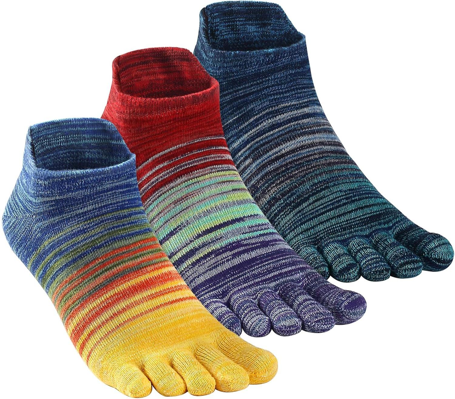 Tikmox Toe Socks for Women Ankle/Crew Running Socks Cotton Five Finger Socks(3-6 Pairs)
