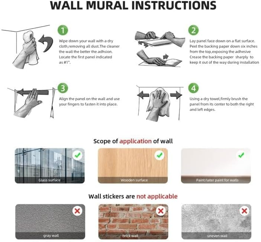 Clothmile 55.1 X 15.7 Inch Watercolor Jungle Animal Wall Decals Forest Animal Wall Sticker Elephant Tiger Giraffe Wall Decals for Kids Baby Nursery Playroom Bedroom Classroom Kindergarten Wall Decor