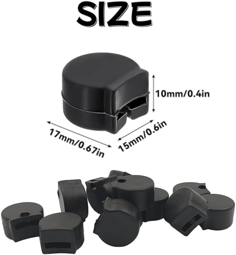 12 Pack Rubber Clarinet Thumb Rest Cushion Protector, Black, Soft Thumb Pads Fit for Most Clarinets image number 2
