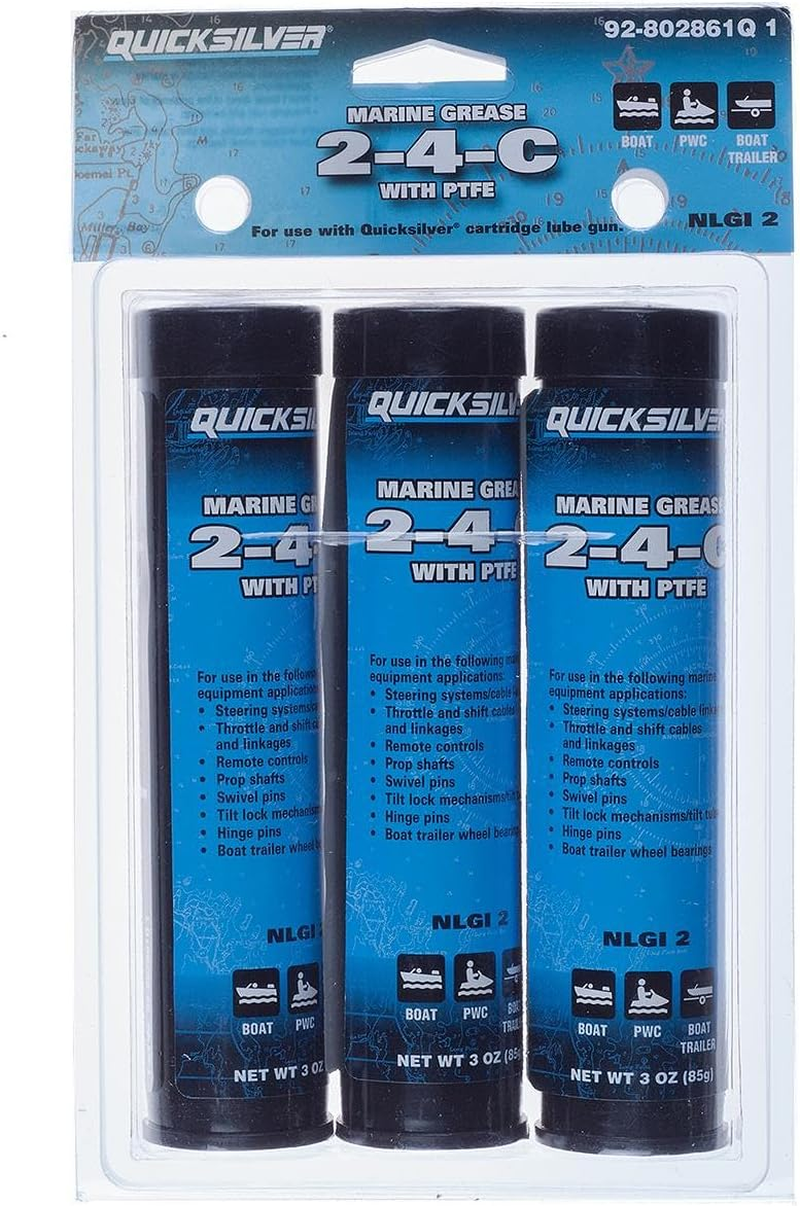 Quicksilver 802861Q1 2-4-C Marine Grease/Lubricant with PTFE 89 Ml image number 1