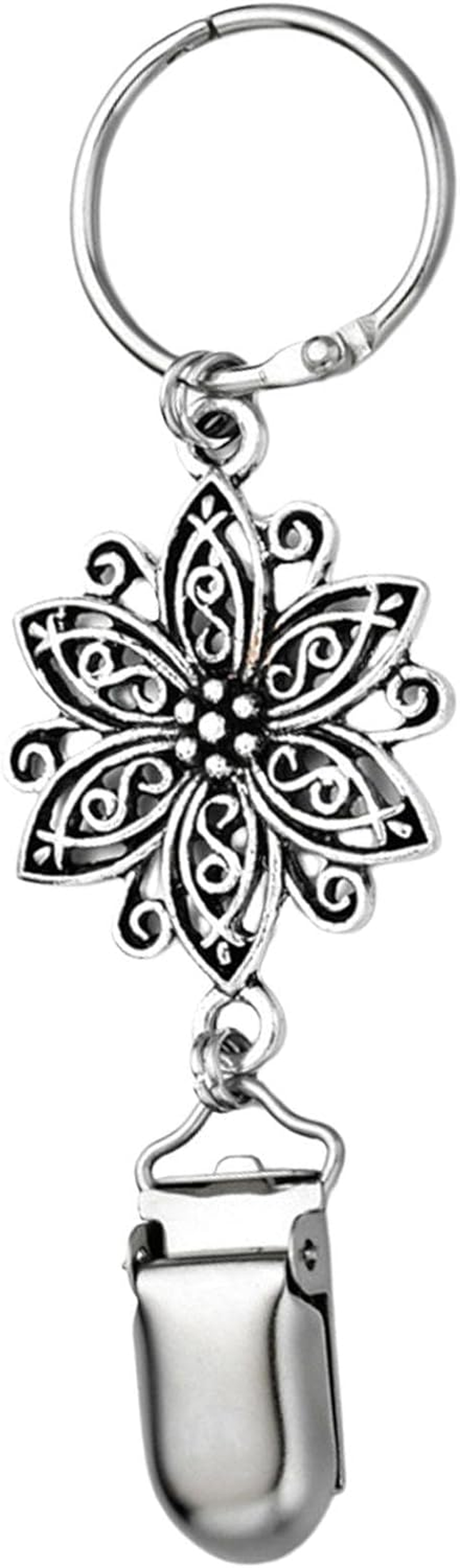 Travel Hat Clips - Alloy Hat Clip for Travel Bag | Top Tote Luggage Hat Clip, Multifunctional Duckbill Hat Clip, Travel Hat Clip for Kids Adults Outdoor Travel Accessory Cart-Au - Alloy Flower image number 4