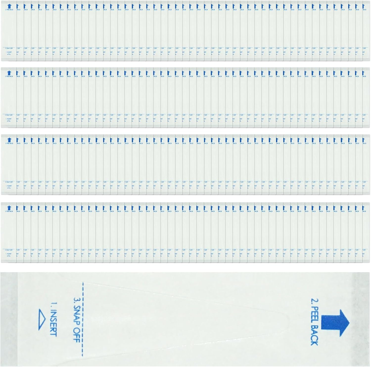 200 Pcs Disposable Protective Covers Sleeves for Home Thermometer, Oral Thermometer Sleeve, Safe Digital Thermometer Probe Cover Flexible, Hygienic Professional for Home (White) image number 5