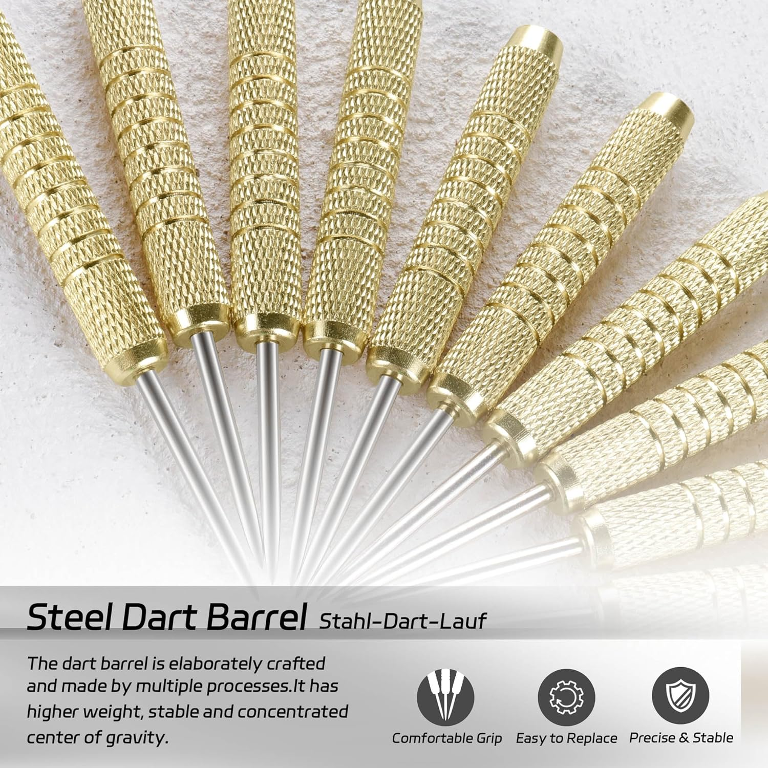 Cyeelife Steel Tip Darts,12 Pack Metal Tip Dart Set, Darts Metal Tip Set, Metal Darts for Dartboard image number 3