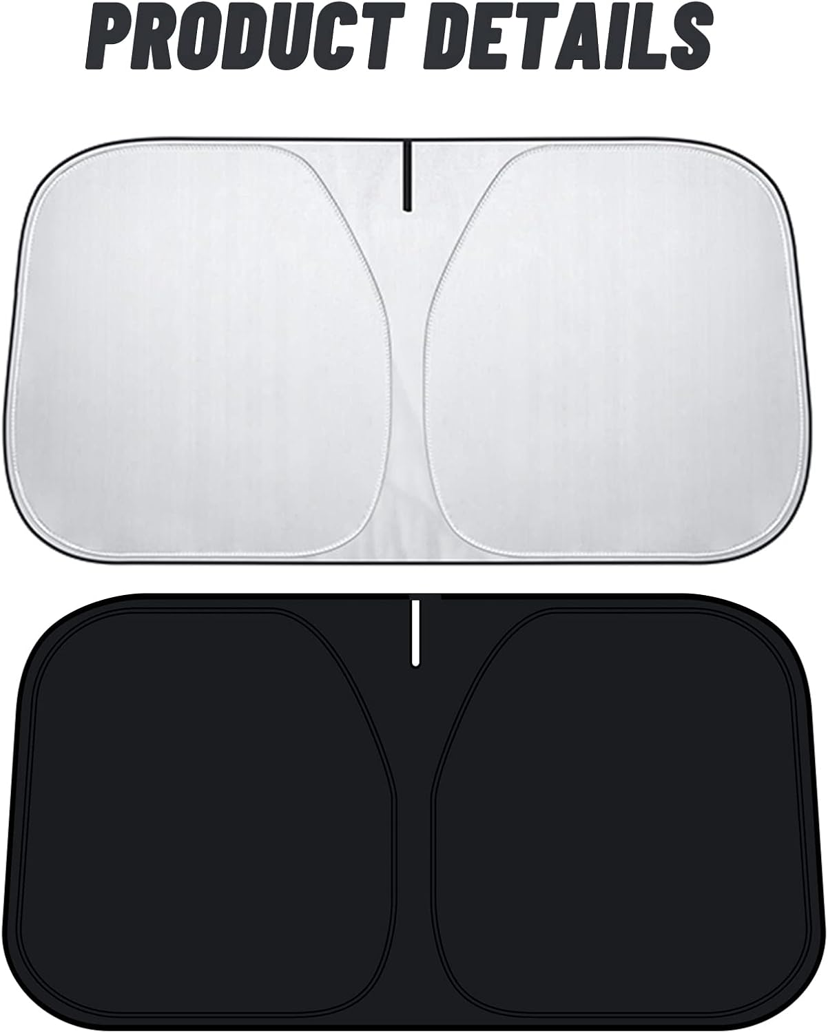 D-Lumina Windshield Sun Shade for 2012 2013 2014 2015 2016 2017 Toyo-Ta Camry Accessories, Front Window Sunshade Sun Visor Protector Block UV Rays Heat, Foldable 2 Layers 210T Material image number 5