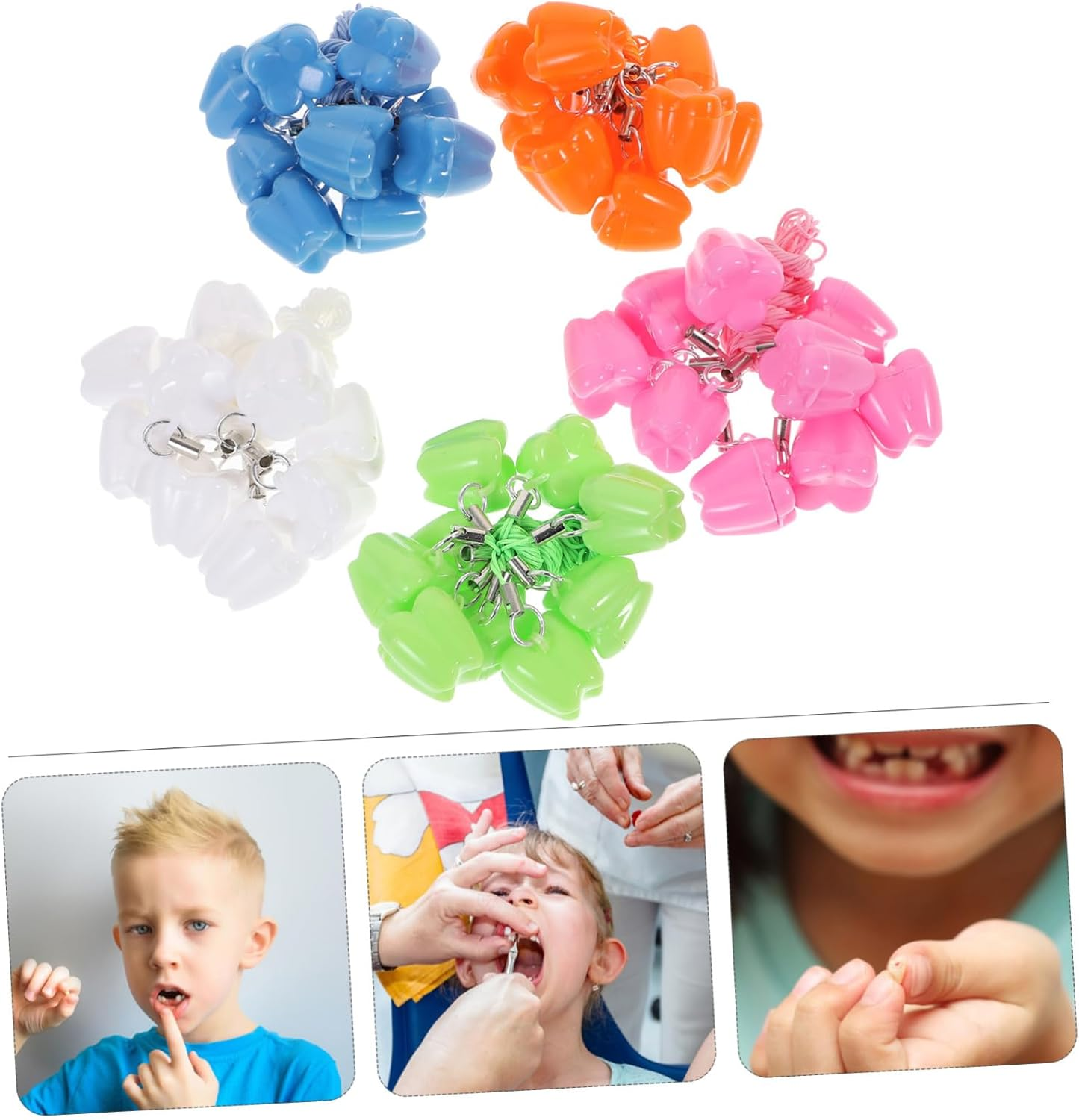 50Pcs Tooth Case Organizer Keepsake Box for Storing Milk Teeth Durable Storage for Boys Lightweight Convenient Tooth Saver image number 1