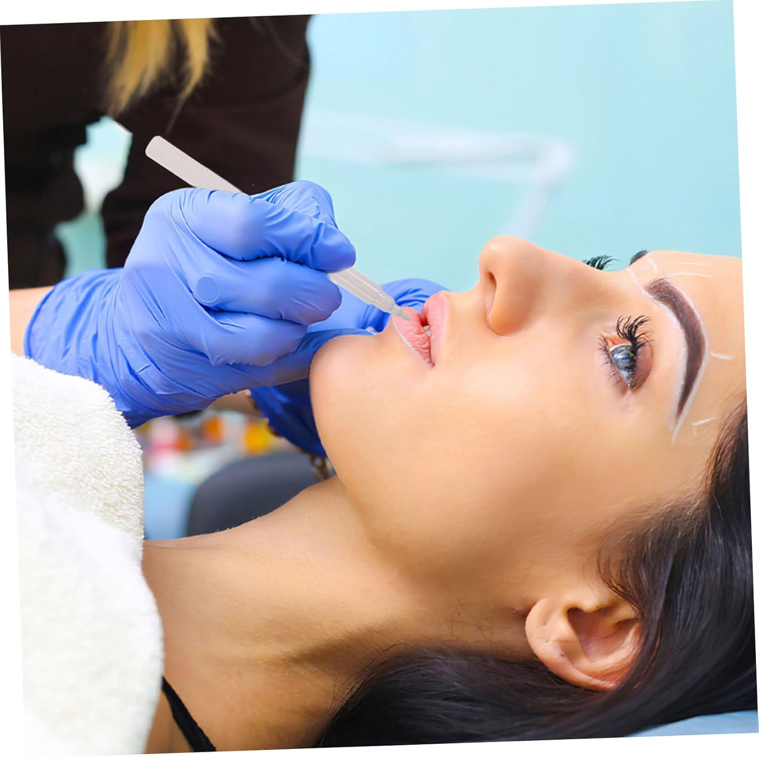 MERRYHAPY 4Pcs Accurate Tattoo Face Markers Skin Marking Pen for Temporary Piercing image number 2