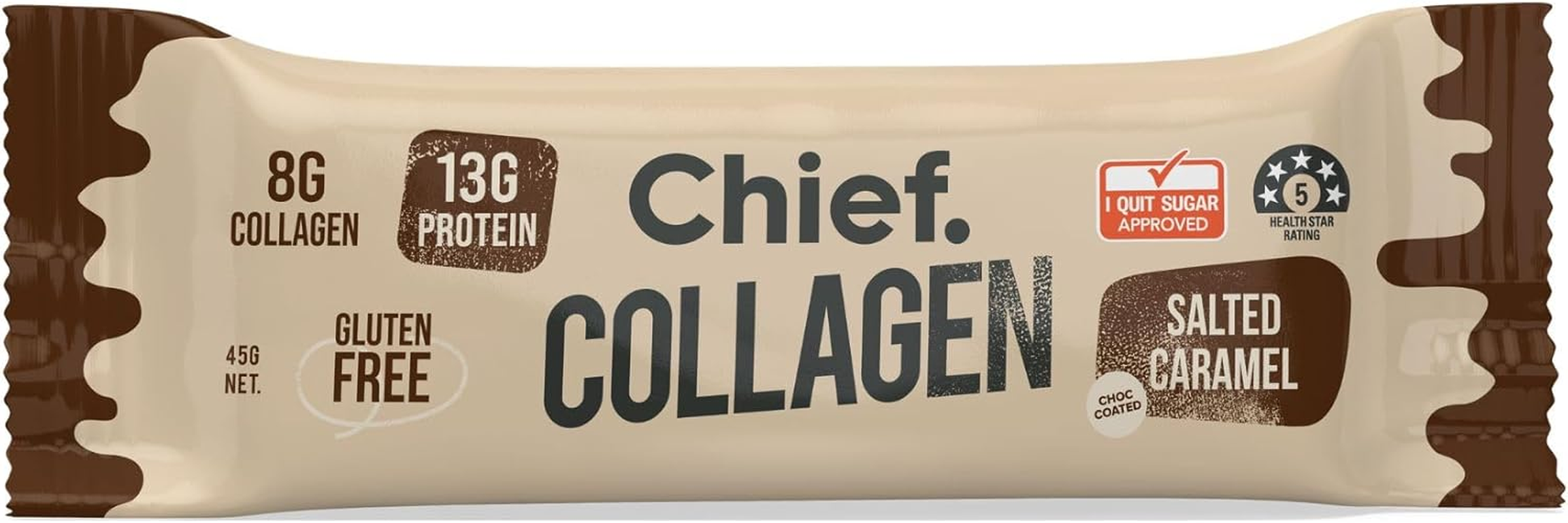 Chief Collagen Protein Bar - Choc Salted Caramel 45G