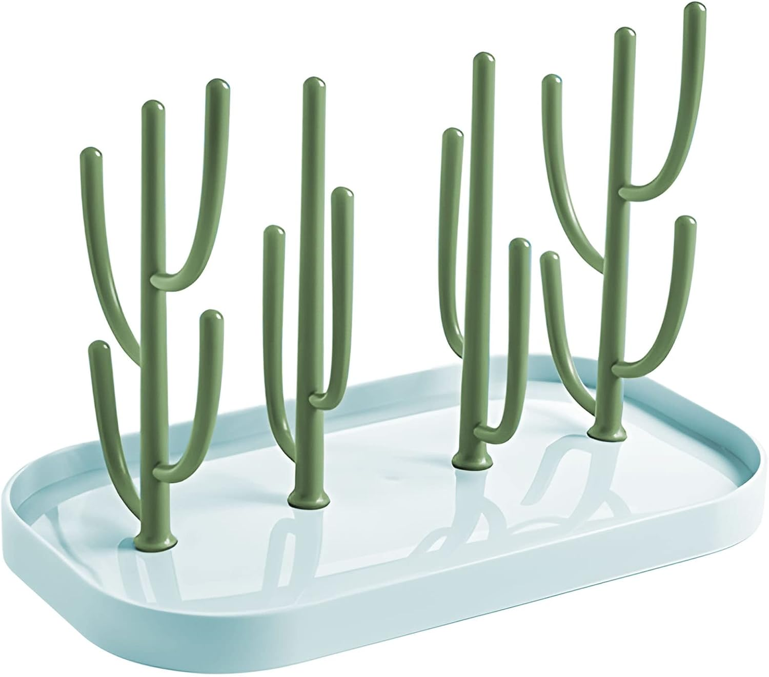 Liriqi Drying Rack for Baby Bottles and Accessories - Bottle Stand for Teats, Cups - Bpa-Free, Grey