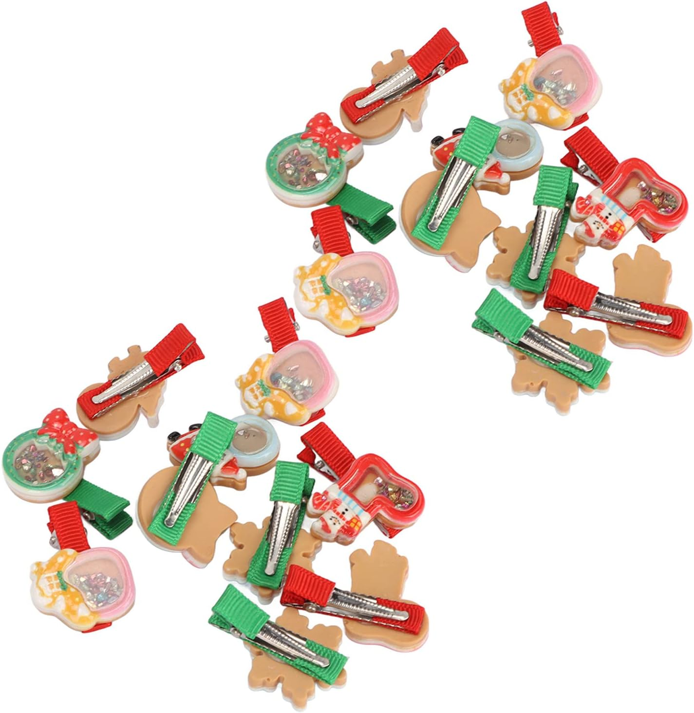 20Pcs Pet Hair Clips, Fashionabl Cute Attractive Multipurpose Pet Grooming Headdress, Christmas Bow Pet Headdress Dog Grooming Bowknot Dog Hairpin Headdress for Pets Dogs Cats image number 5