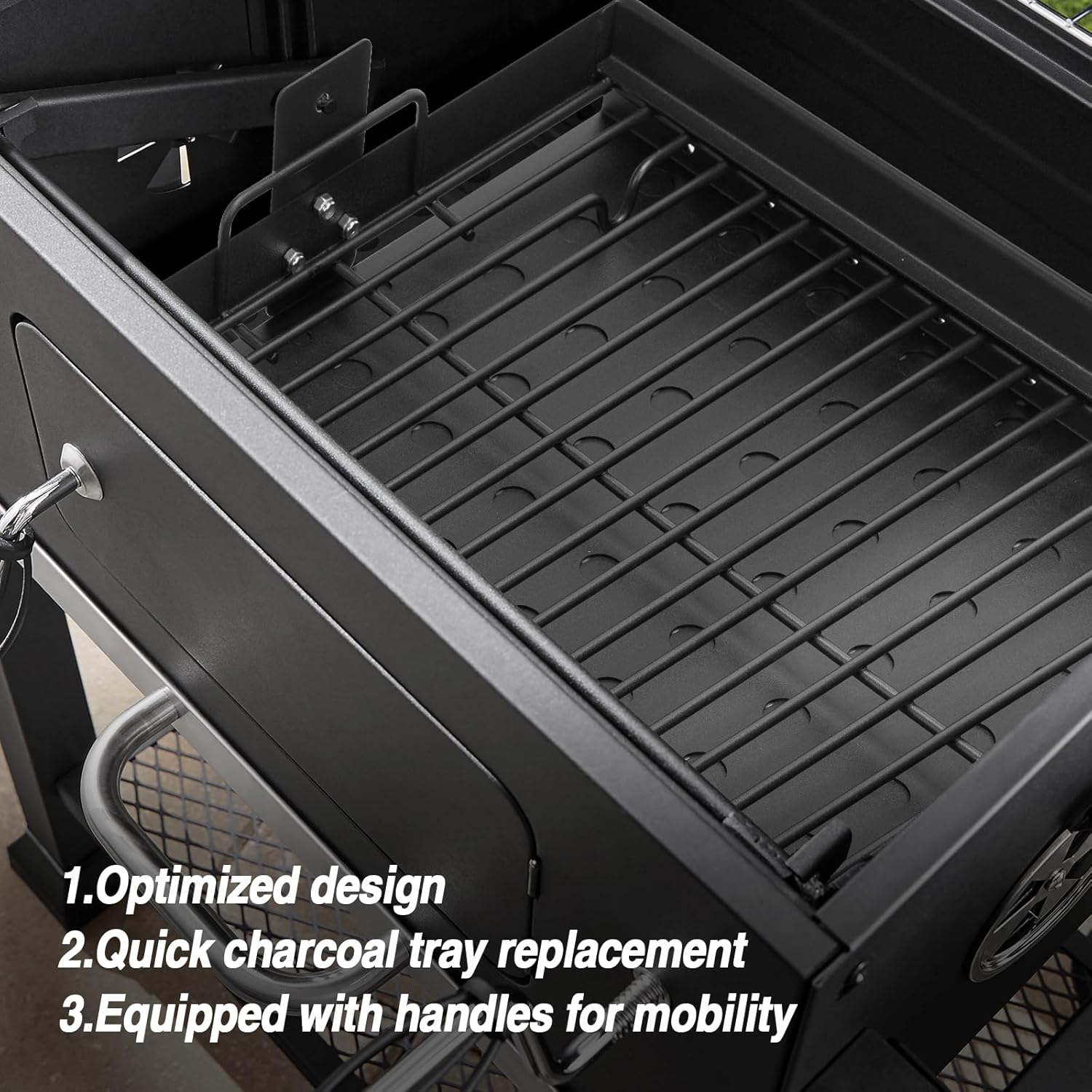 PS9900 15-28 Inch Charcoal Tray Replacement Parts for Smoke Hollow,Charcoal Basket for 47183T-21 6500 6800 8500 47183T HC4518L PS9500 SH5000 SH7000 SH19030119 SH19030219 SH9916 Smoke Hollow Grill Part image number 3