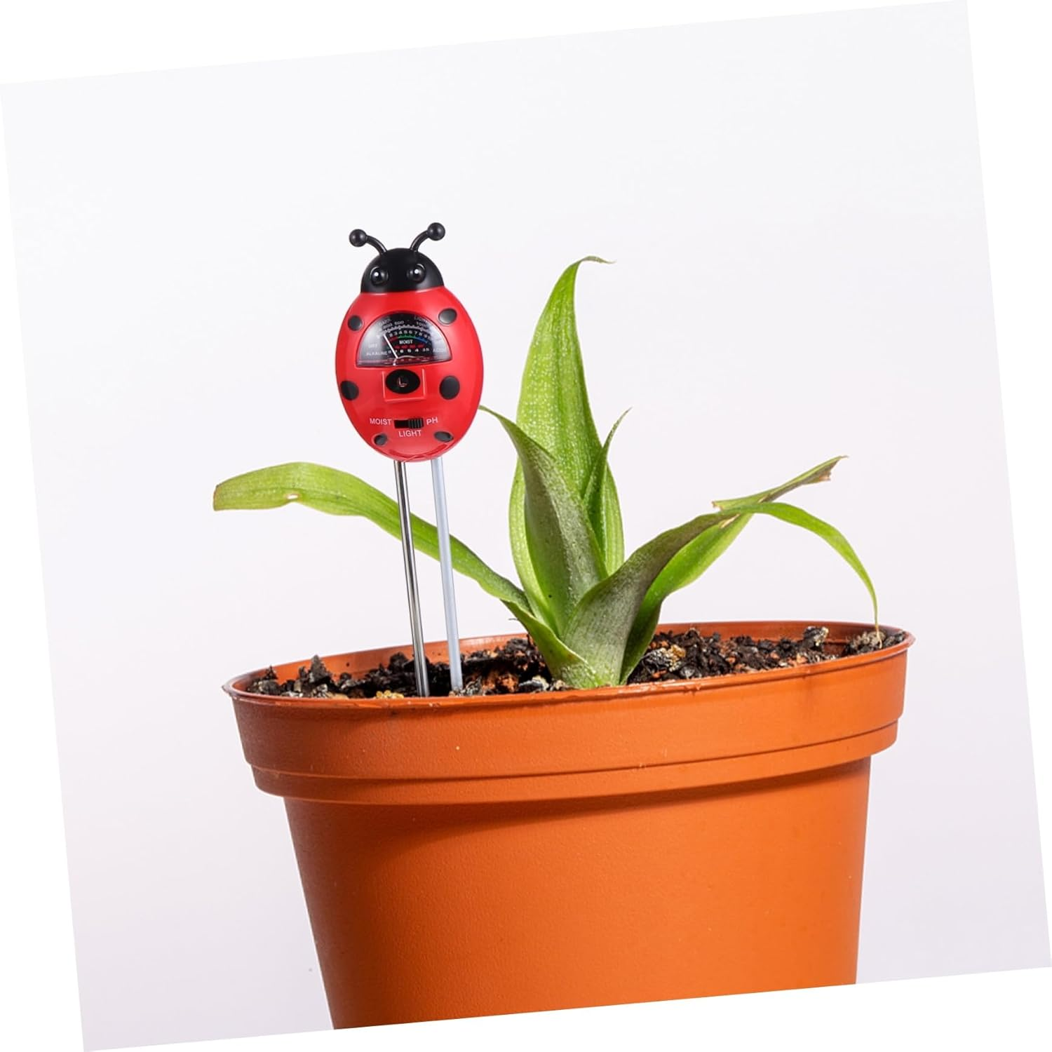 BESPORTBLE 2Pcs Ladybug Soil Tester Kit Ph Moisture Light for Gardening Planting Supplies image number 2