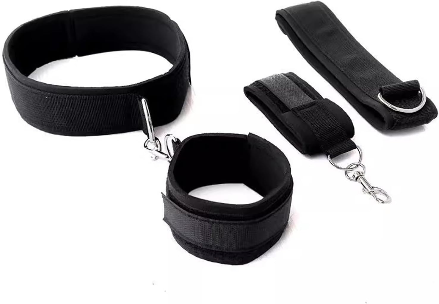 Mineens BDSM Bondage Kit Padded Restraining Handcuffs and Fetters,Adjustable Leg Straps and Handcuffs Sex Toys, Beginner SM Games for Couples image number 5
