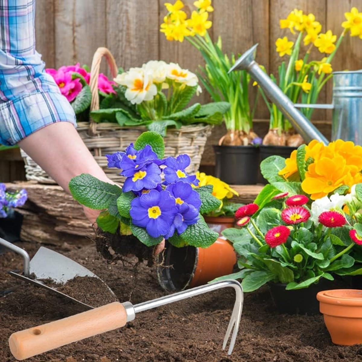 AIMALL Stainless Steel Weeder Tool with Wooden Handle, Lightweight Garden Weed Puller, Available in Sizes, Durable Weed Grabber image number 6