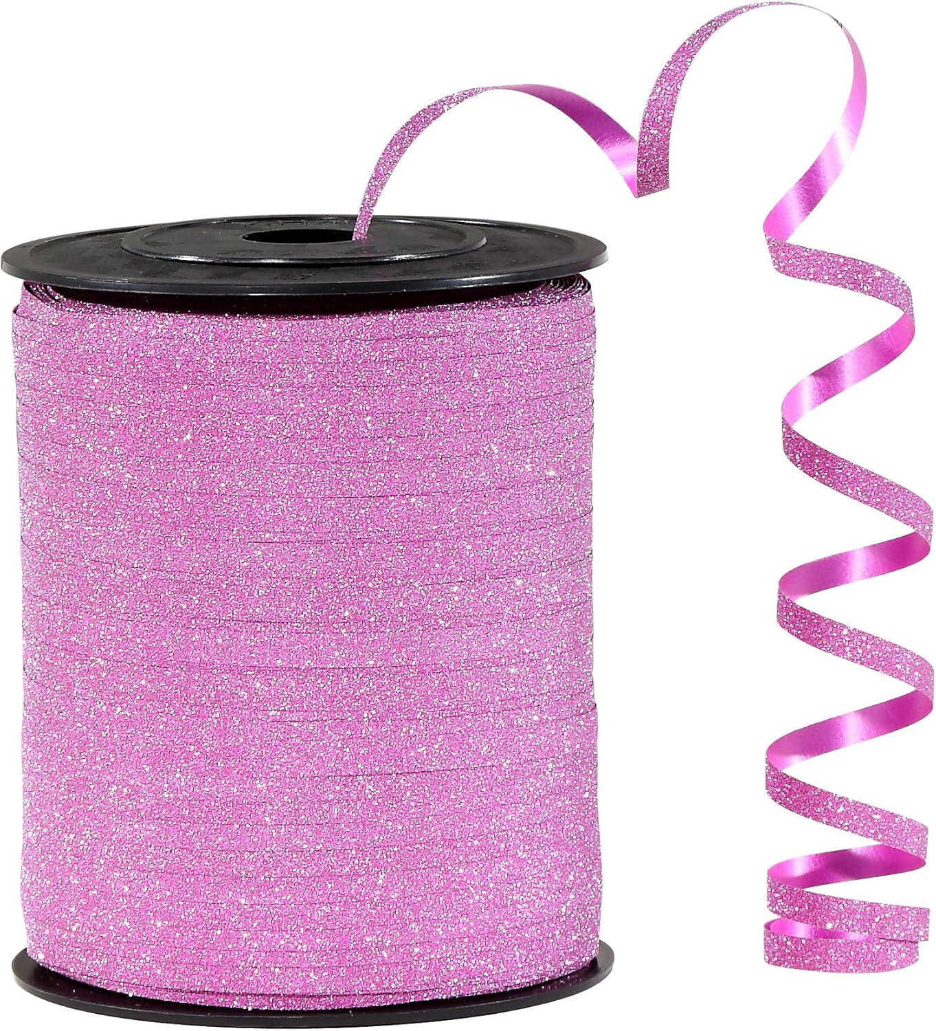 Black Glitter Curling Ribbon 500 Yards Blue Ribbon of Perfect for Gift Wrapping Balloons Curly Decorations Thin 3/16" Ribbon for Baby Showers Christmas and More. - Gold image number 3