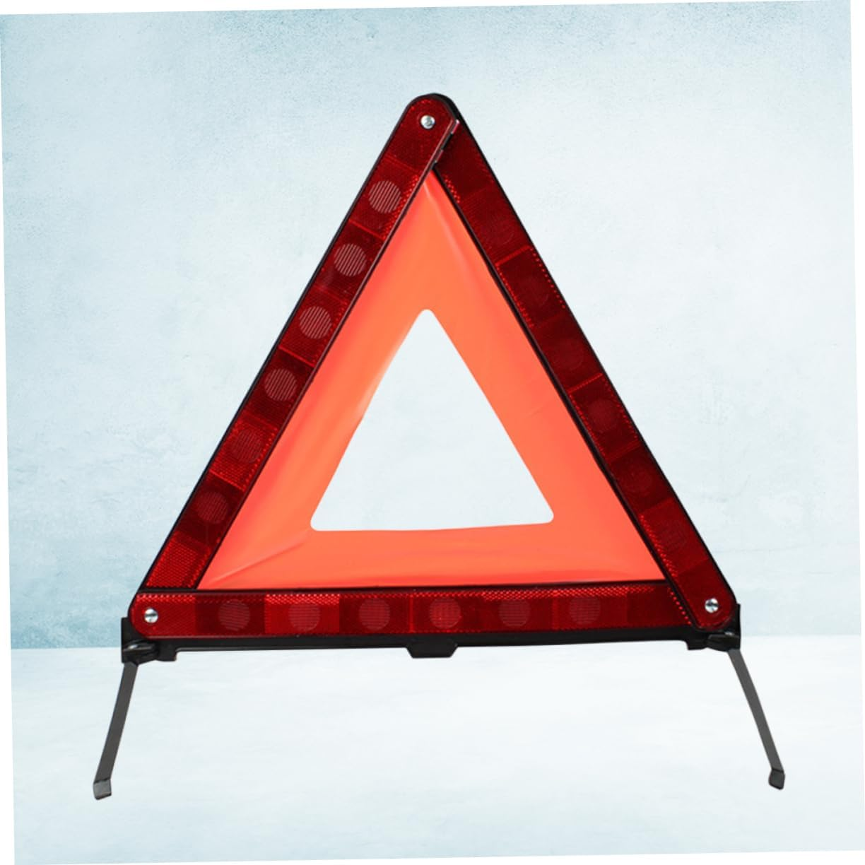 Reflective Triangle Warning Sign for Road Safety Emergency Roadside Warning Triangle Kit Portable Red Safety Sign for Vehicles for Car Breakdowns and Accidents