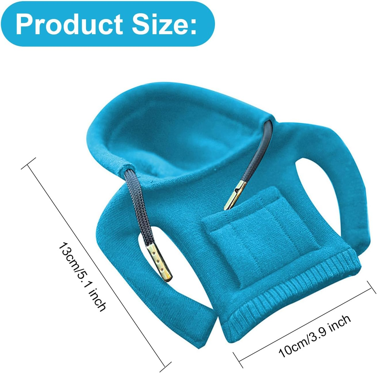 2 PCS Car Gear Shift Cover, Funny Sweater Hoodie for Gearshift, Shift Cover for Car, Universal Soft Shift Knob Cover Interior Decor Accessories Car Shifter image number 5