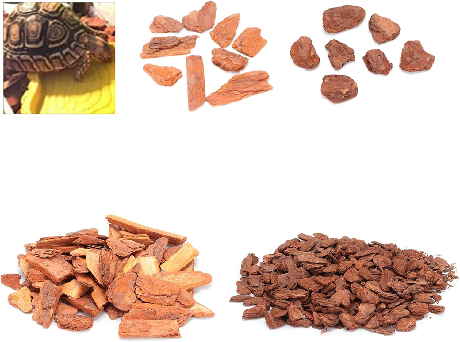 EVTSCAN Snake Bedding, Bark Bedding Reptile Box Bedding Pine Bark Granule Bedding for Tortoises Lizards(Large Particles) image number 3