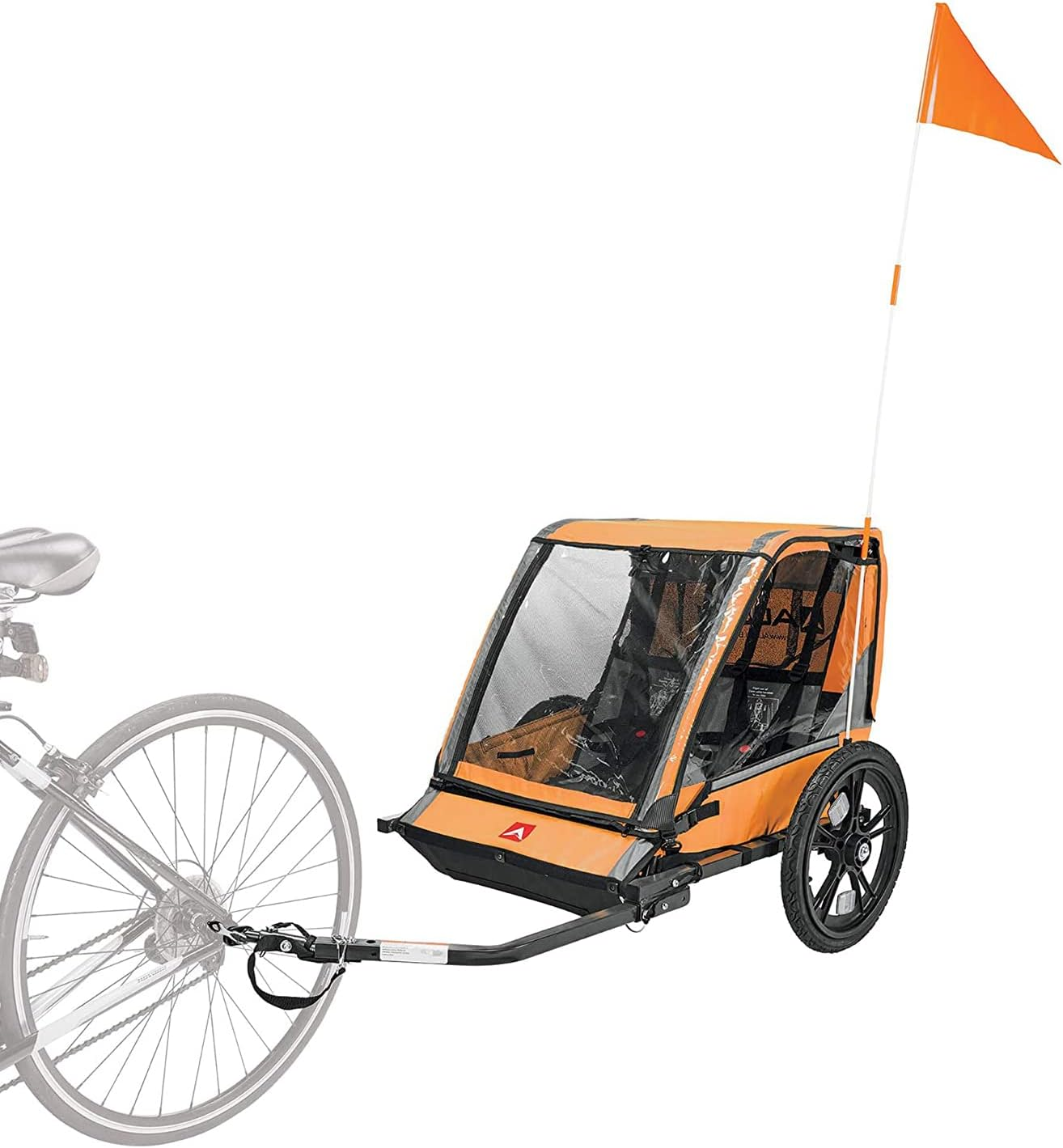 Allen Sports Hi-Viz 2-Child Bicycle Trailer, Model ET2