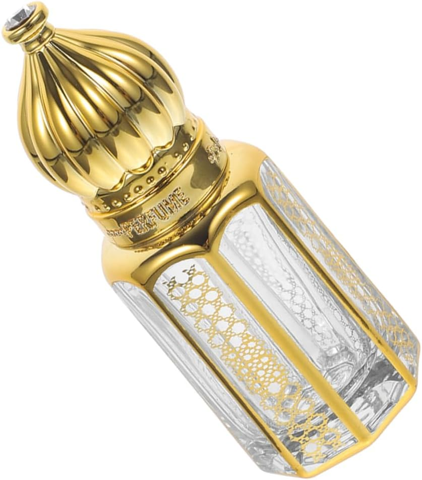 Yardenfun Refillable Essential Oil Bottle 6Ml Glass Roll on Perfume Bottle Elegant Roller Design Portable for Female Birthday