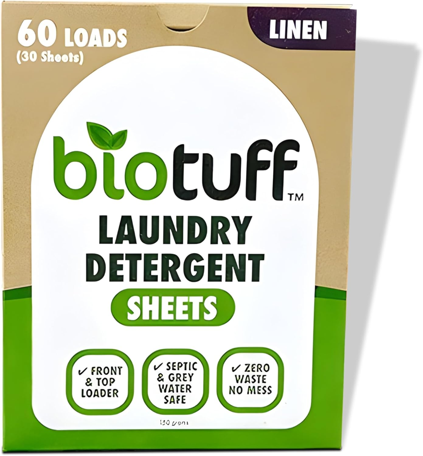 Biotuff Laundry Detergent Sheets - Eco Friendly & Biodegradable - Plastic Free, Zero Waste Laundry Solution - Powerful Cleaning for Fresh, Soft & Stain Free Clothes | 30 Sheets image number 4