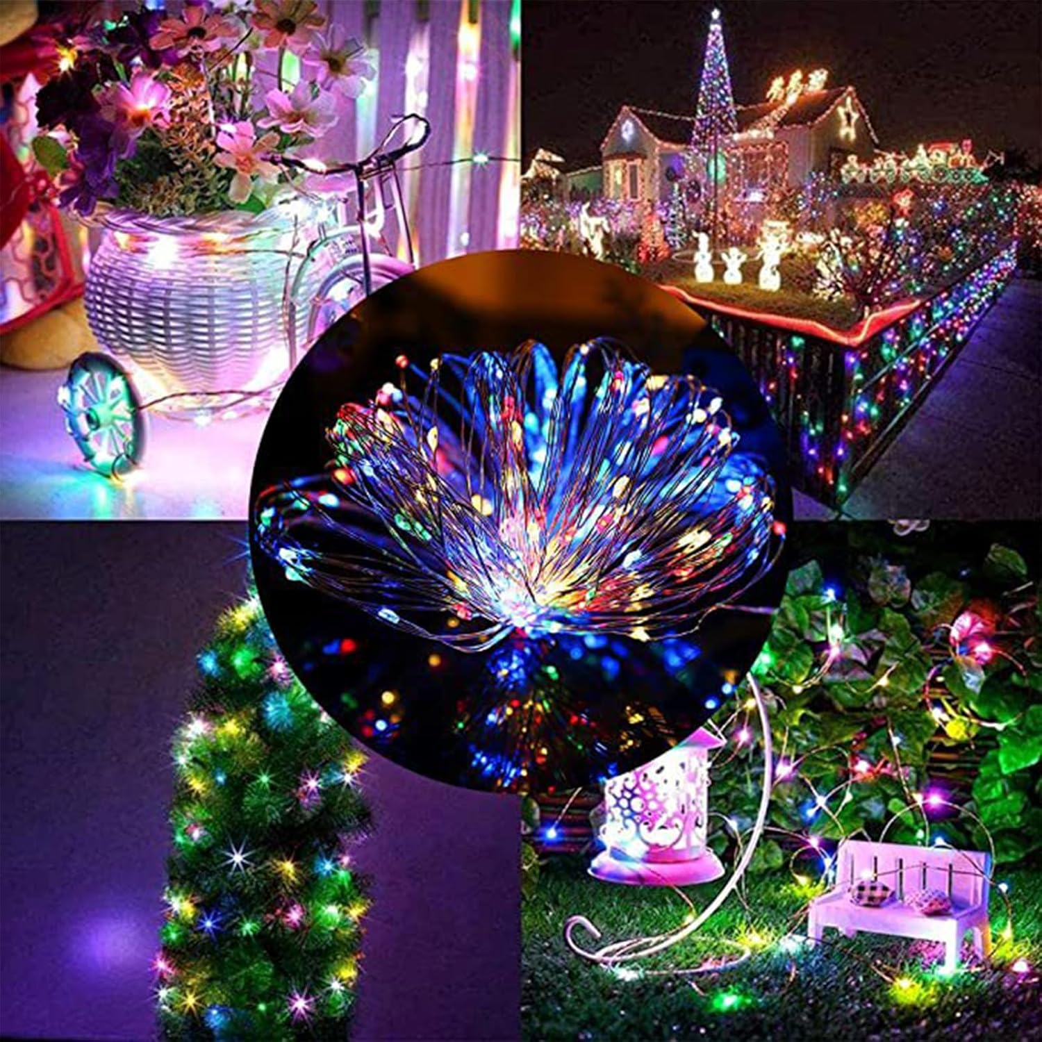 ENLACE LED Copper Wire Fairy Lights, USB Powered, 3 Metres, 30 Multicoloured Leds, Waterproof, Decorative Lighting for Indoor and Outdoor Use image number 6