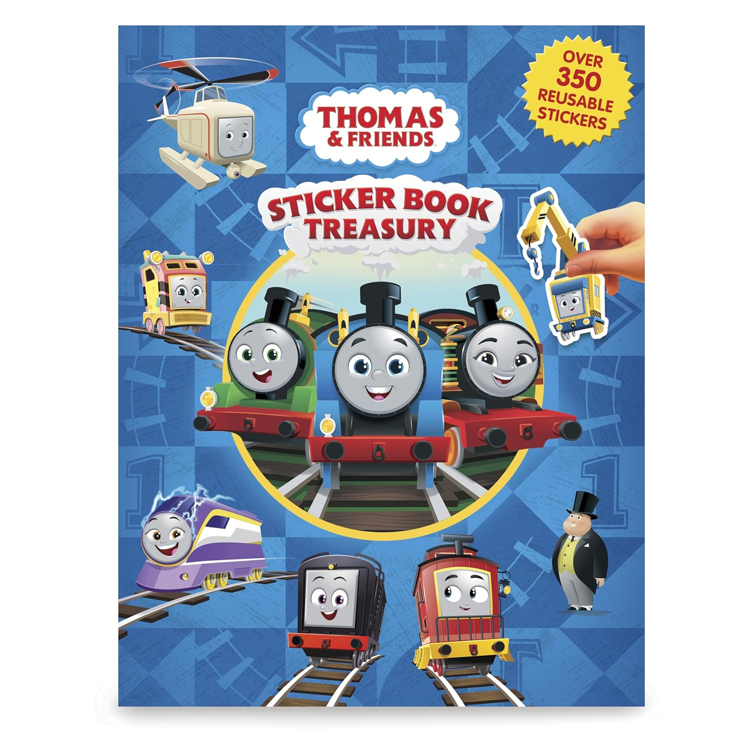 Thomas & Friends Sticker Book Treasury - Activity Books for Kids, 350 Reusable Stickers, 96 Pages of Fun