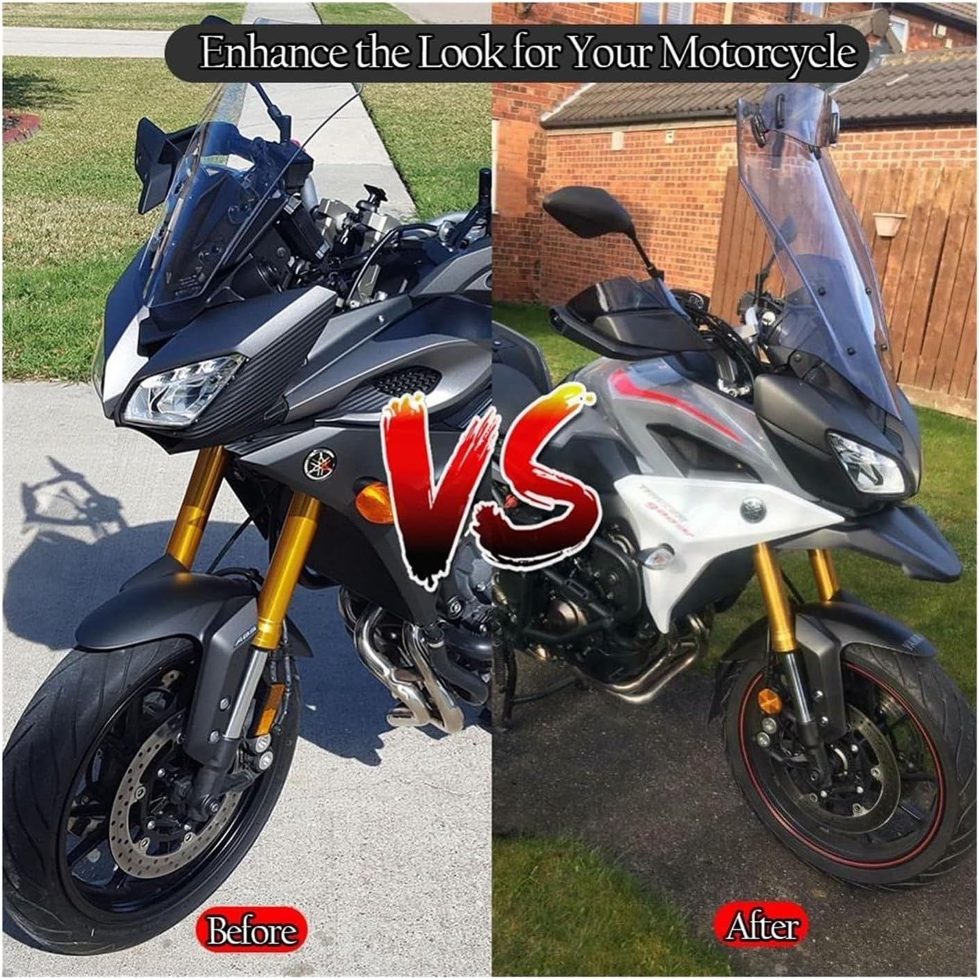 Front Fender Beak Compatible with MT09 Tracer 900 GT FJ 09 Motorcycle Accessories Cowl Guard Extension 2015 2016 2017 2018 2019 2020 image number 5