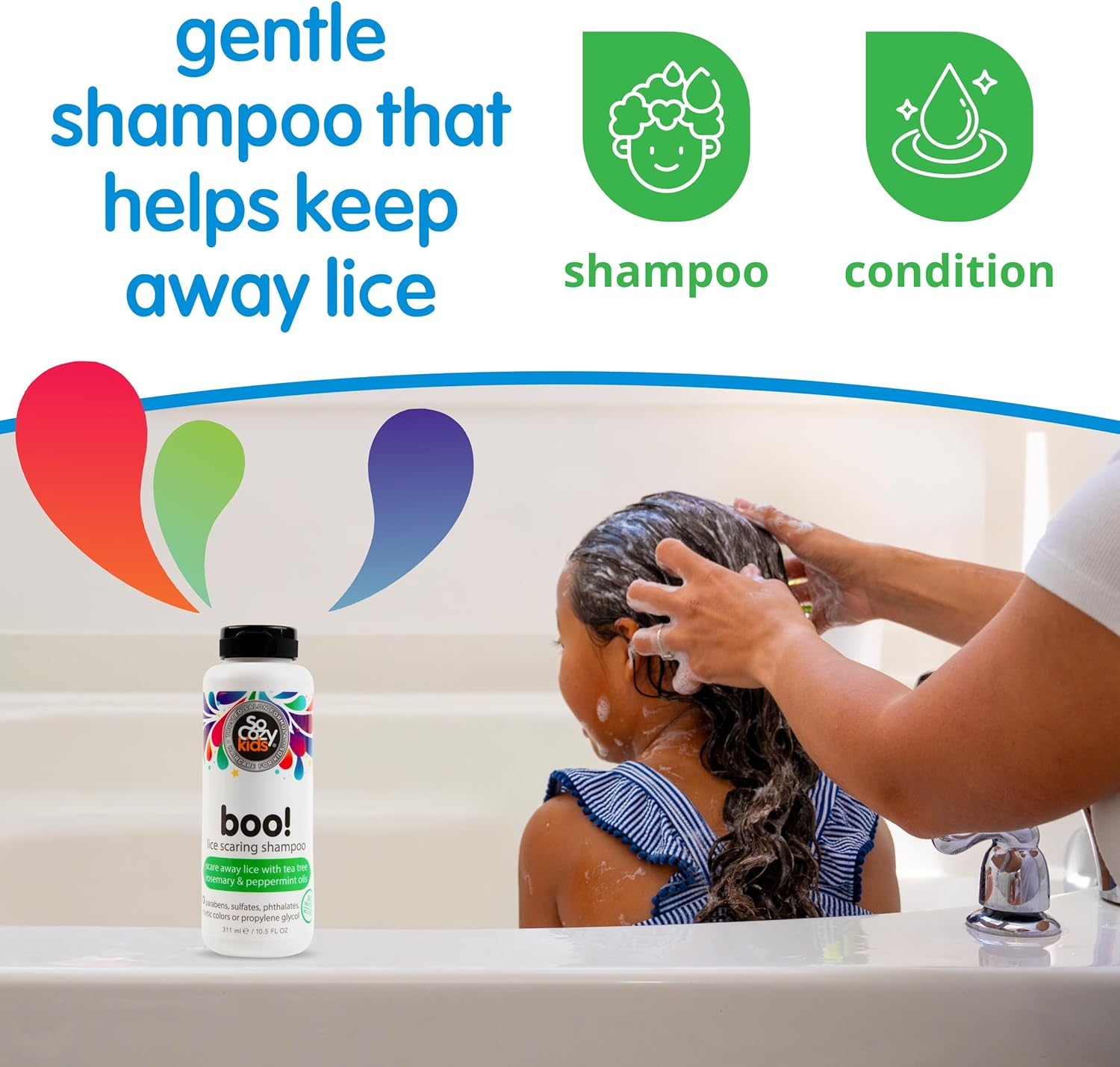 Socozy Kids Boo Lice Scaring Shampoo Bonus Size - 10.5 Fl Oz image number 2