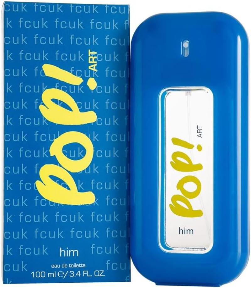 Fcuk Pop Art Eau De Toilette Spray for Men 100 Ml