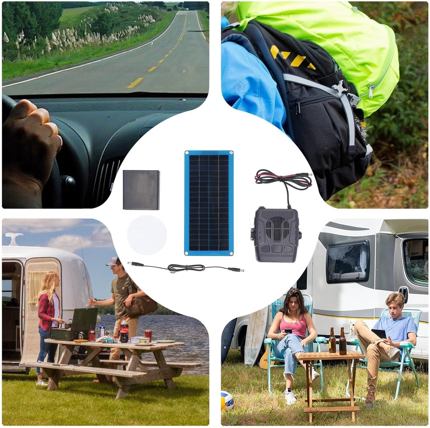 30W Solar Heater, Portable Space Heater, Solar Greenhouse Heater, Dry Heating, Crystal Solar Panel Heater, for Greenhouses, Sheds, Pet Houses And image number 3