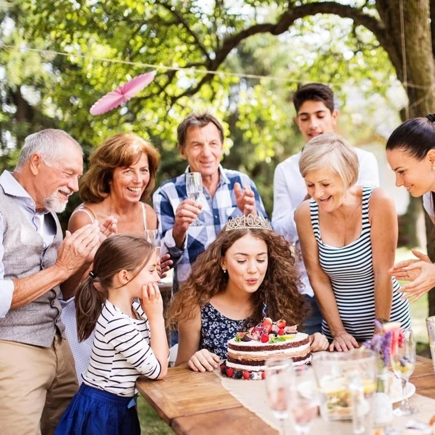 16Th Birthday Crown and Sash, 16Th Birthday Decorations for Girl 16 Years Old Girl Birthdays Gifts Sweet 16 Years Old Birthdays Party Favor Supplies image number 3