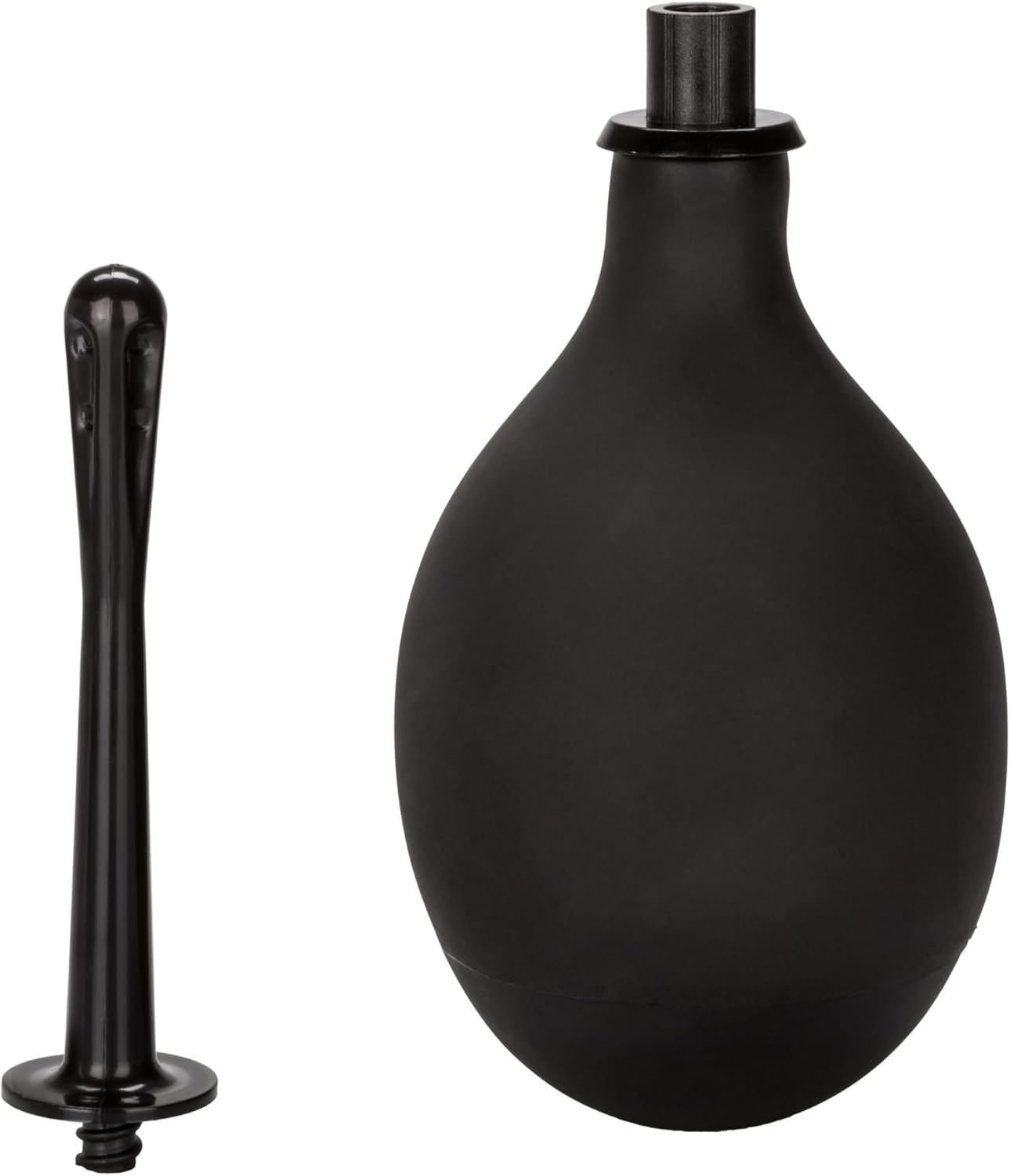 Calexotics Big Ass Cleaner - Anal Douche Enema Bulb for Men and Women &ndash; Male Water Cleaning System Set with Multi Directional Nozzle &ndash; Black &ndash; 14 Oz