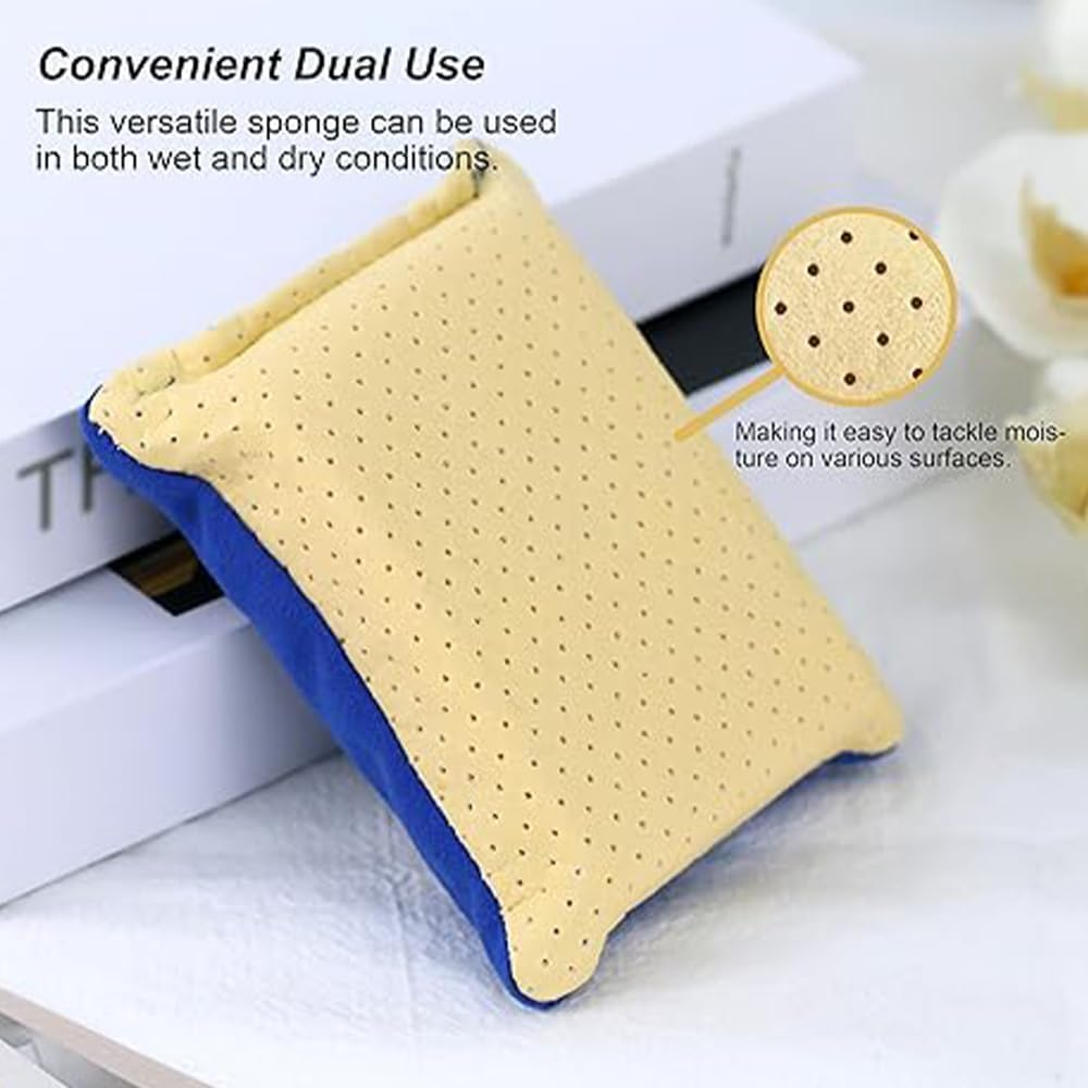 2PCS Windshield Defogger,Window Defogger Sponge,Absorbent Glass Car Windshield Cleaner for Auto Cleaning,Auto Window Cleaner No Scratch(Blue) image number 3