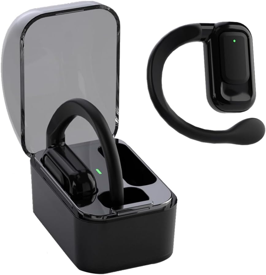 HISHELL Open Headphones with Voice Translator, Real Time Translator Device, Bluetooth Earbuds with Ear Hook for 144 Languages Online, Voice Translator with App, Fits Ios and Android (Black) image number 5