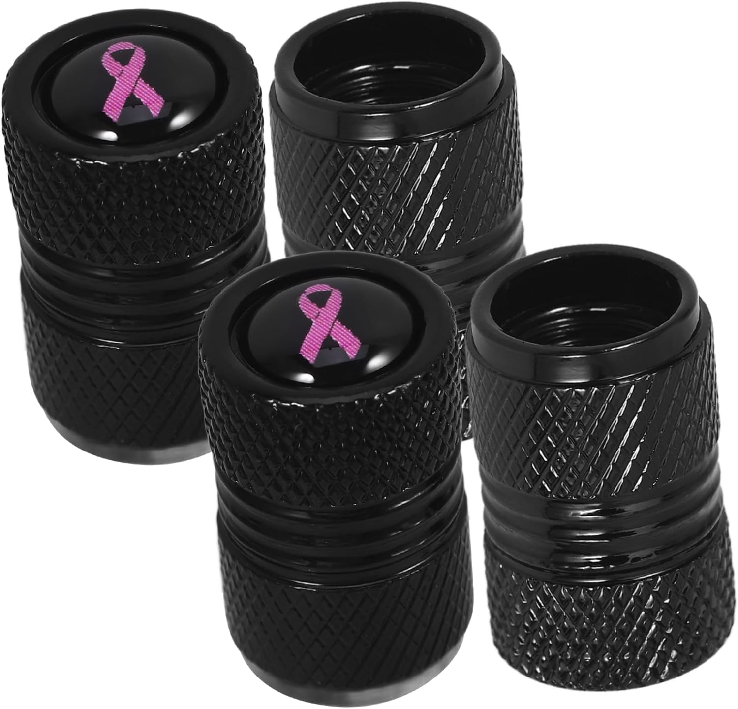 BELLIFFY 4Pcs Automotive Tire Air Valves Valve Covers Dustproof Decorative Fit Car Tyres image number 6