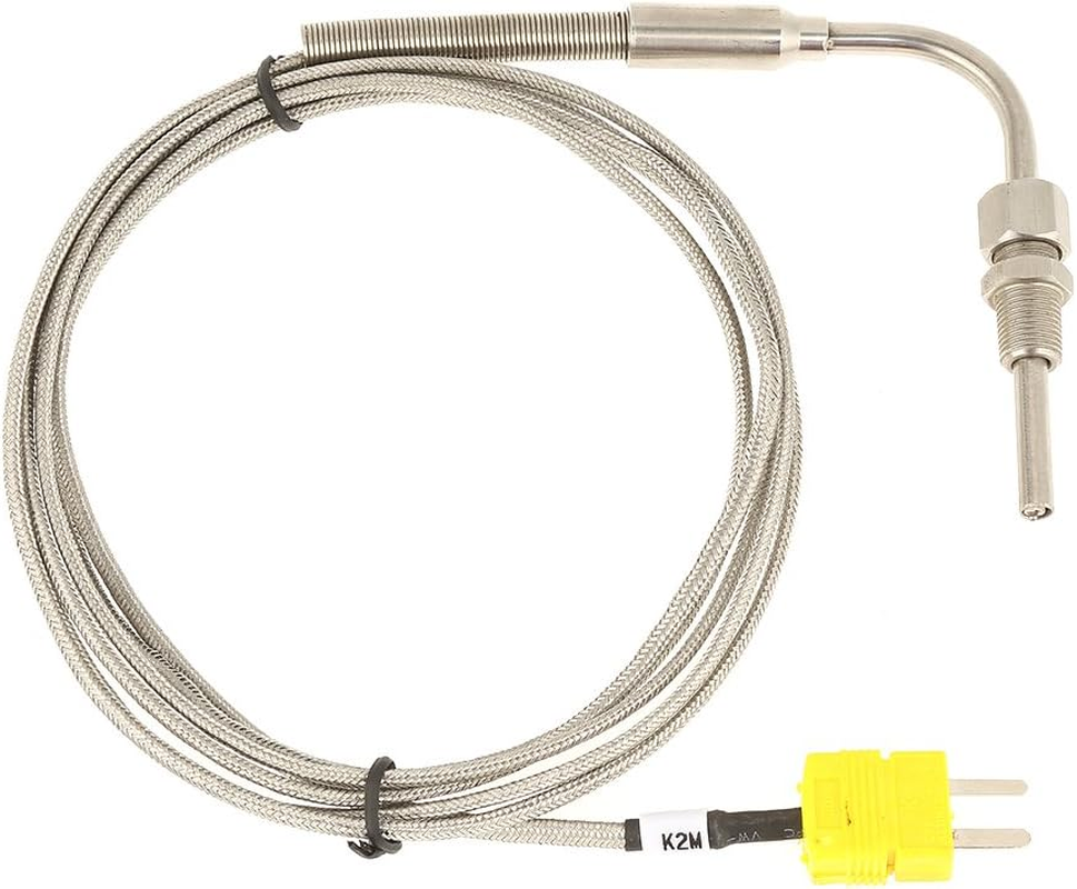 1/8 EGT K-Type Thermocouple,Stainless Steel Probe Thermocouple Temperature Sensors Connector,Adjustable Pressure Lock Exhaust Gas Temp Probe Thermocouple image number 6