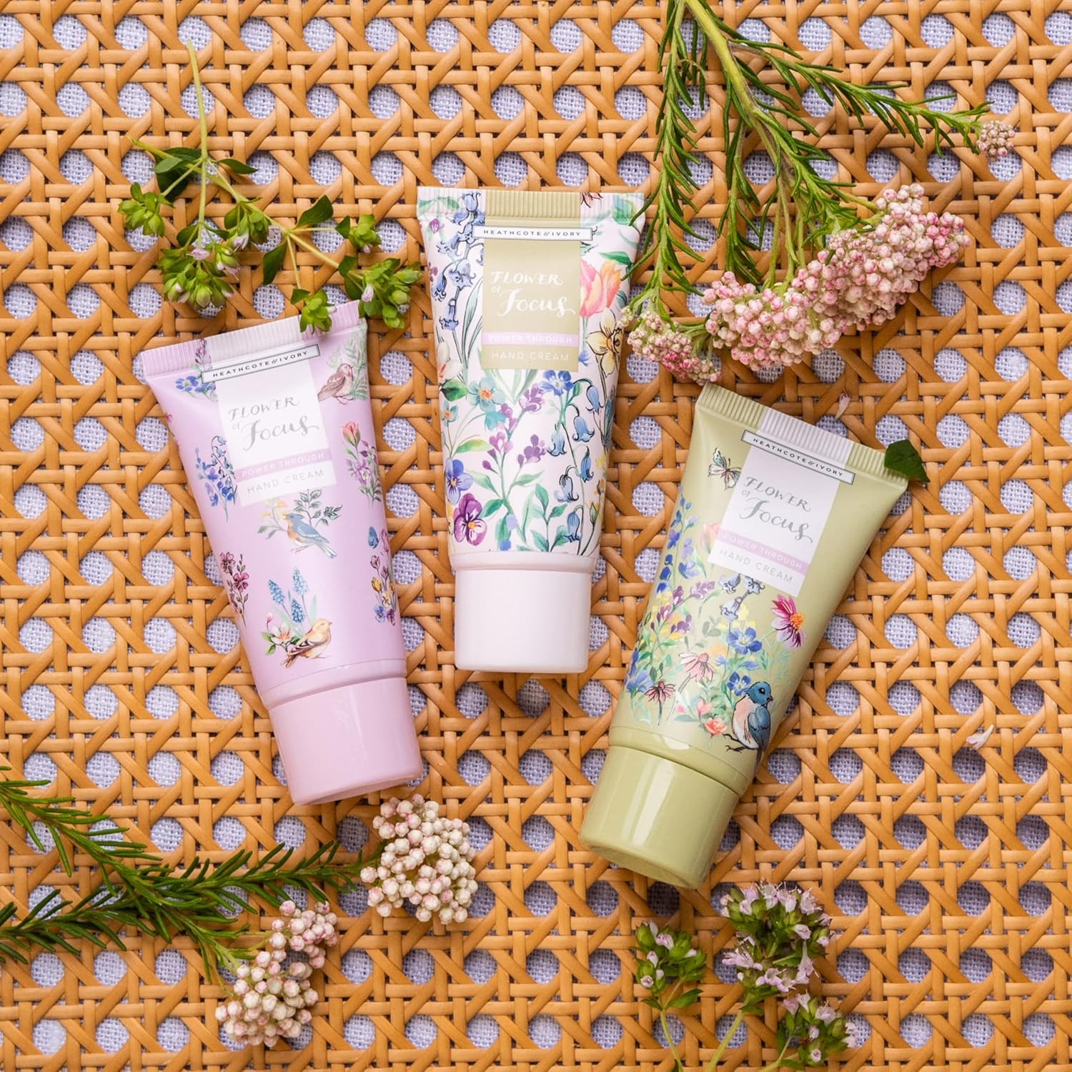 HEATHCOTE & IVORY FLOWER of FOCUS HAND CREAM TRIO (3 X 30ML) image number 3