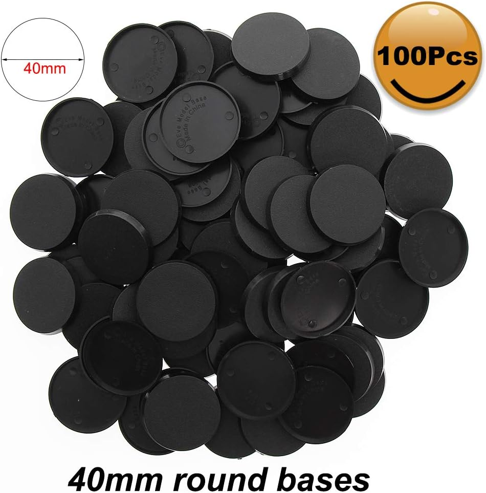 Evemodel MB540 100Pcs round Plastic Model Bases 40Mm or 1.57Inch for Gaming Miniatures or Wargames Table Games image number 6