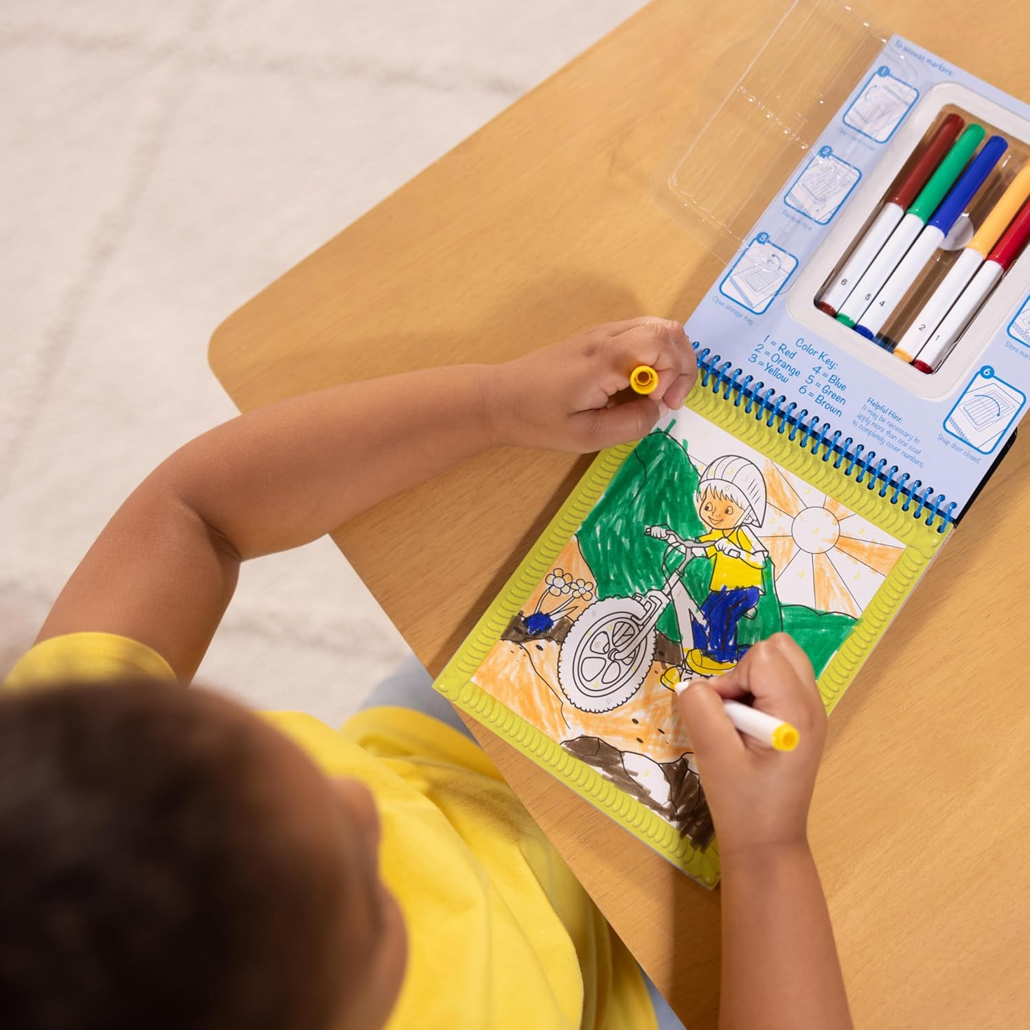 Melissa & Doug Princess and Fairy Wooden Cube Puzzle - 6 Puzzles in 1 (16 Pcs) - Blue, Playtime, Construction, Sports, And More image number 5