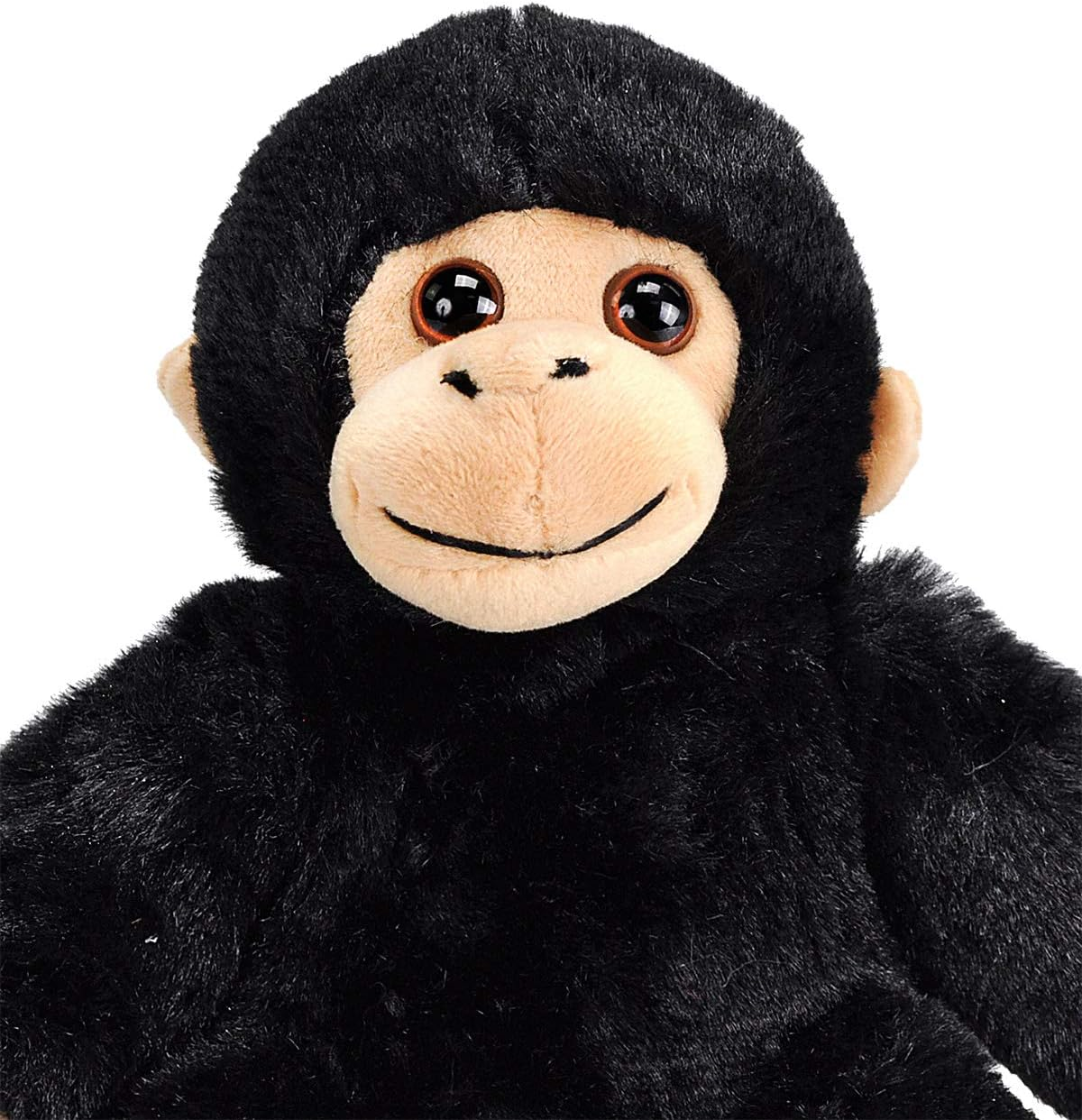 Wild Republic Chimp Plush, Stuffed Animal, Plush Toy, Gifts for Kids, Hug'Ems, 7", Black image number 5