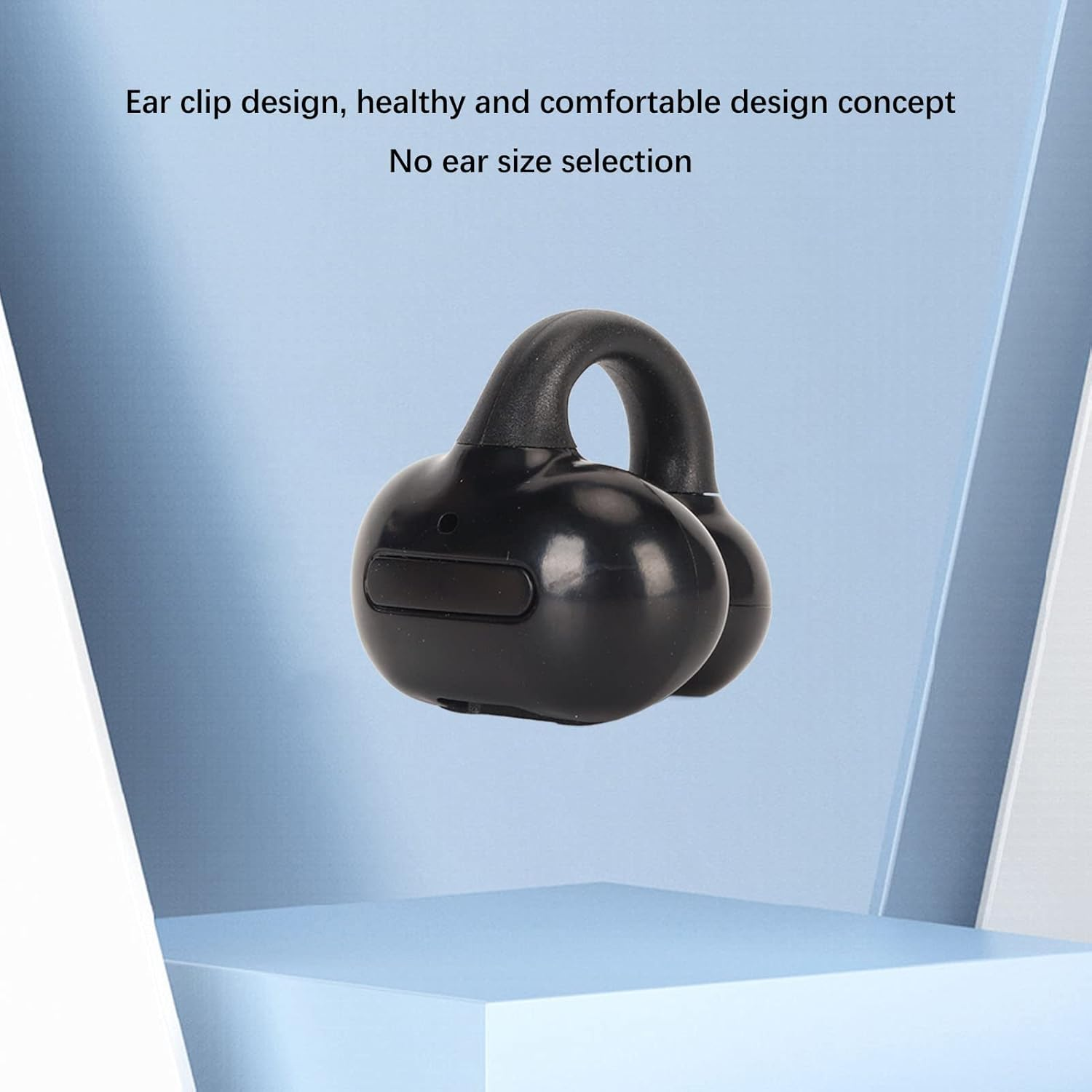 Clip on Bluetooth Headphones, Open Ear Headphones Wireless Bluetooth 5.3 Sports Earbuds Hifi Sound Touch Control for Driving Business Sports (Black) image number 3