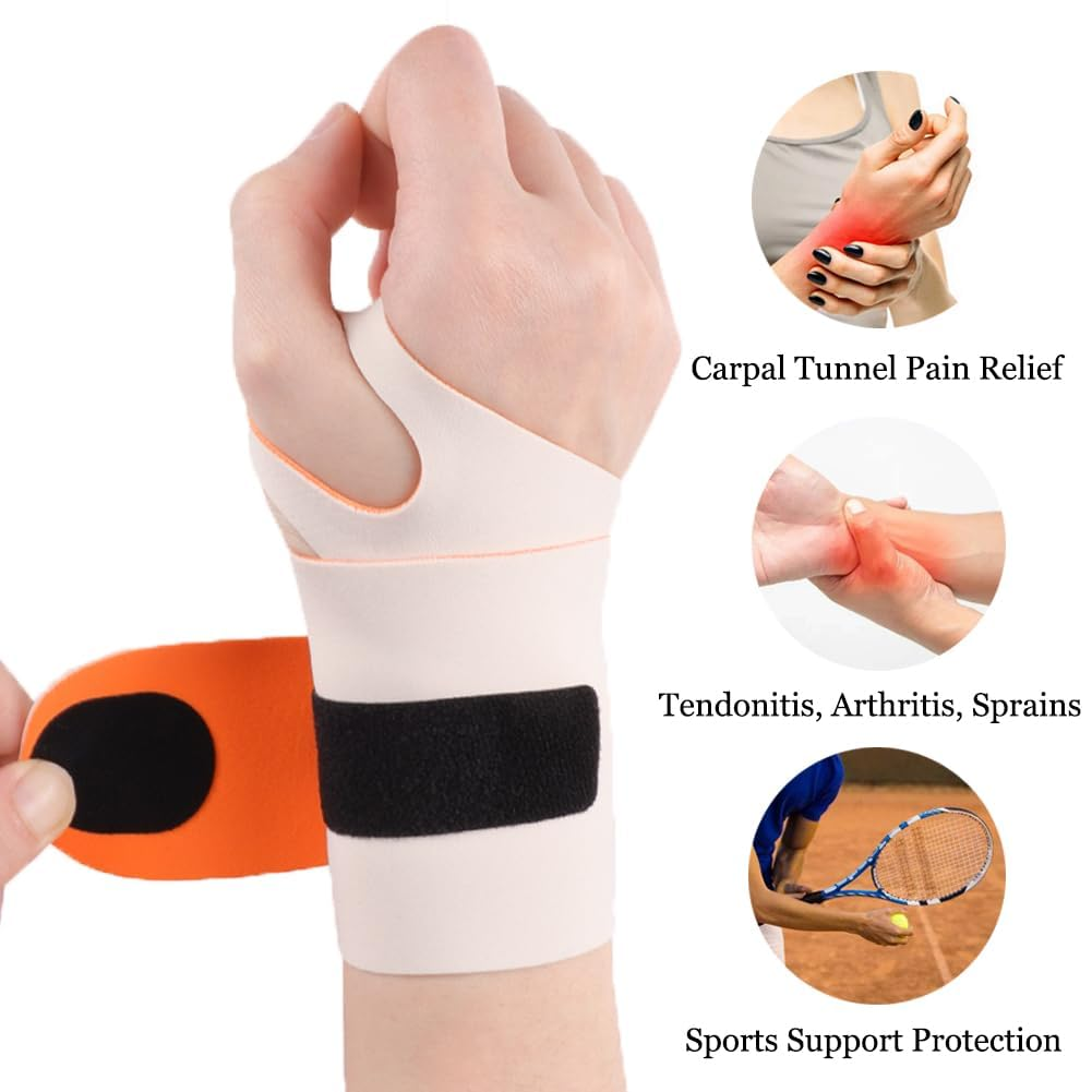 2 Pack Ulnar Wrist Support Brace: Elastic Straps for TFCC Tear, Carpal Tunnel, Arthritis &ndash; Father&rsquo;S Day Pick with Thin Design for Fitness & Daily Use